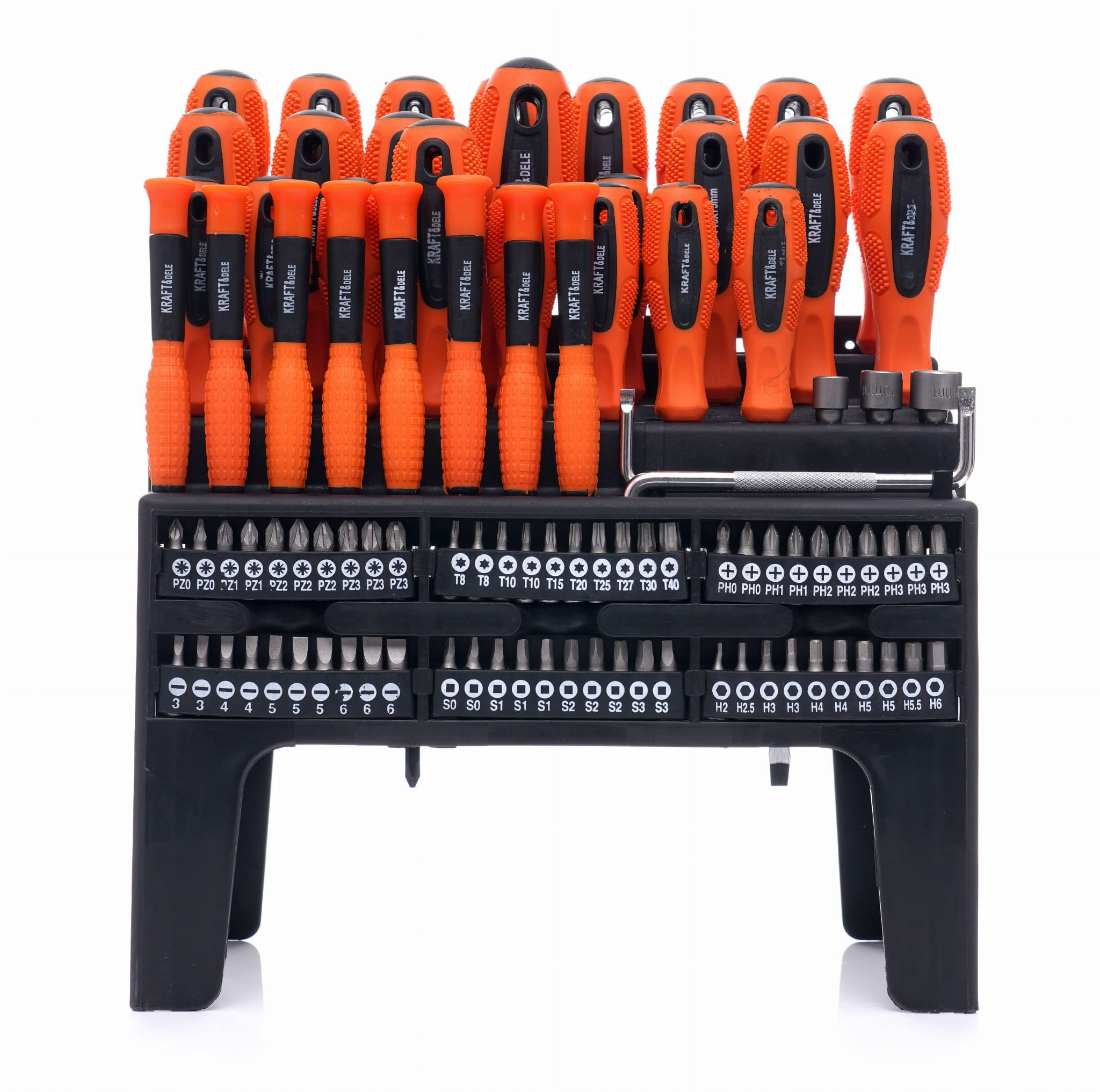 Zestaw śrubokrętów i bitów 100 el. KD10957