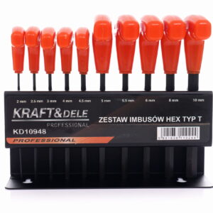 Zestaw 10 imbusów na stojaku KD10948