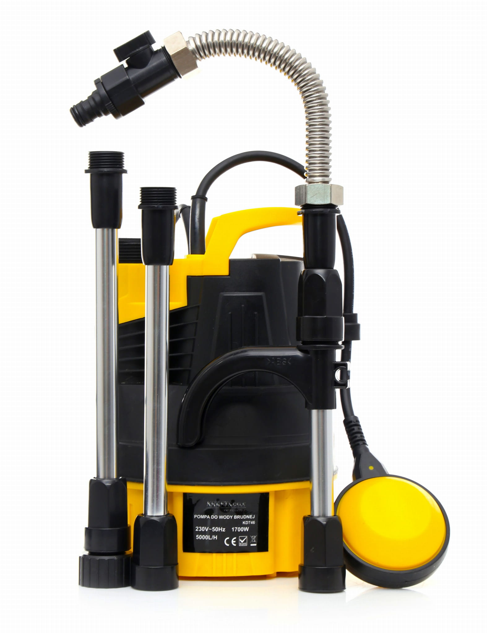 Pompa ogrodowa zatapialna z pływakiem 1700W KD746