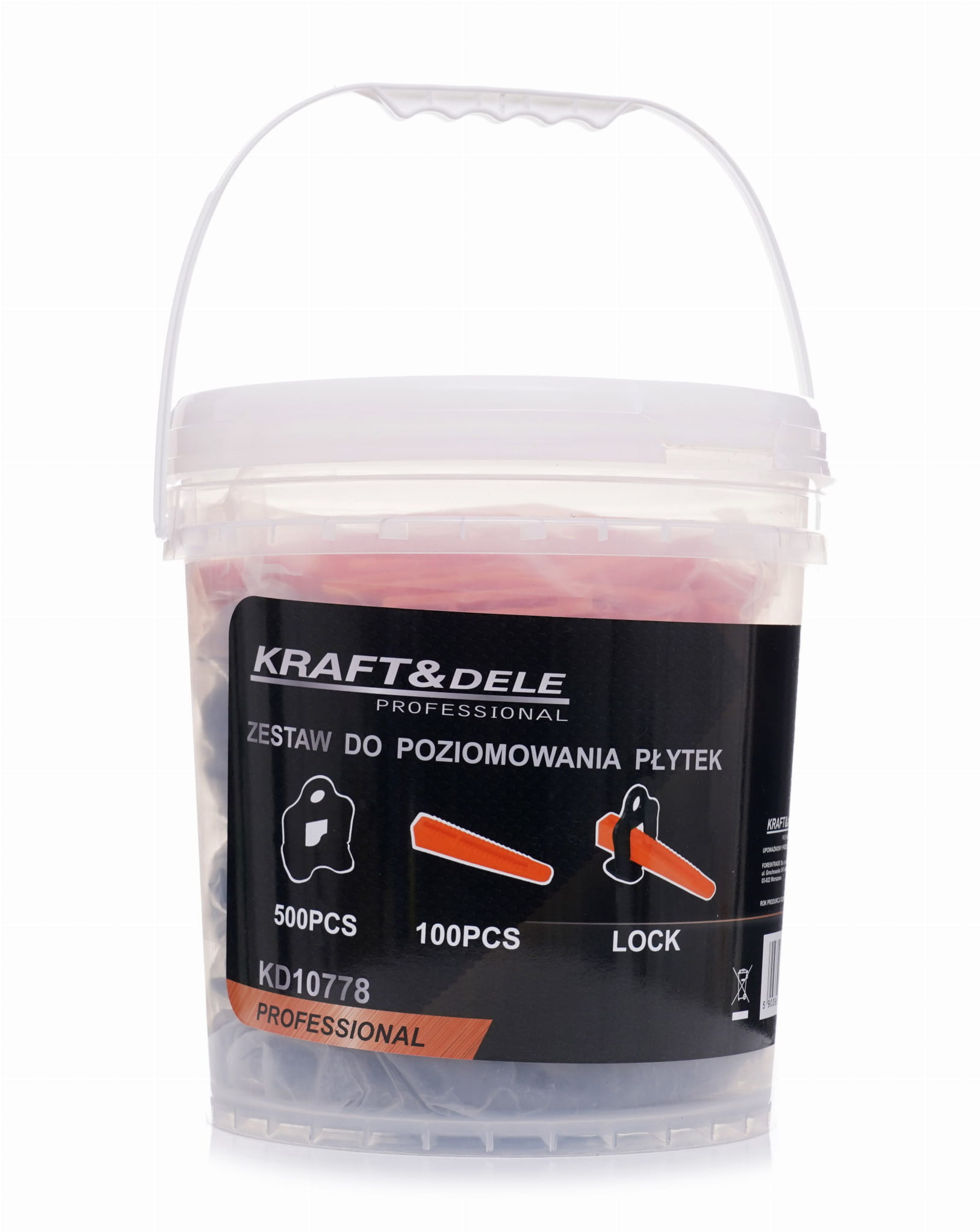 Zestaw do poziomowania płytek 600el. KD10778