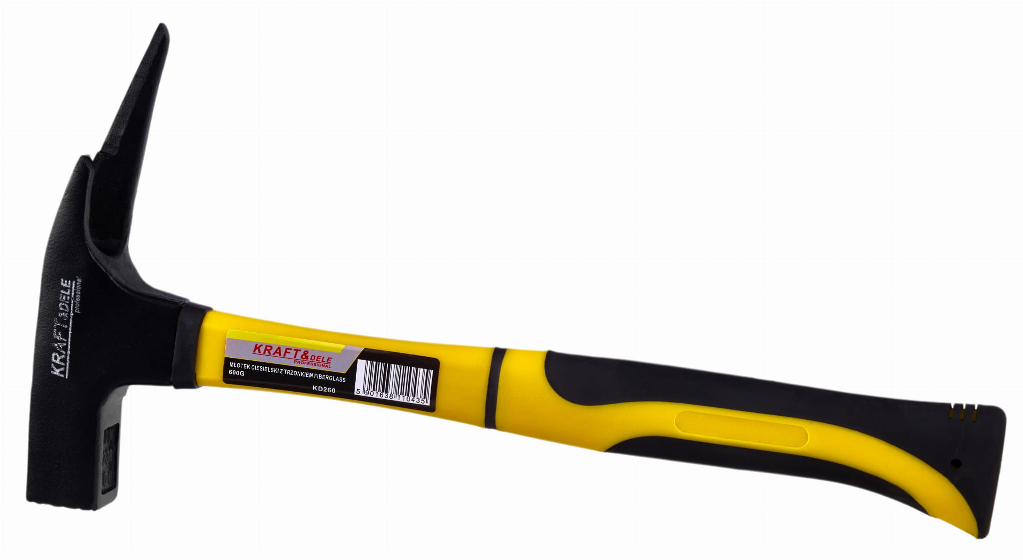 Młotek ciesielski Fiberglass 600g 33cm KD260