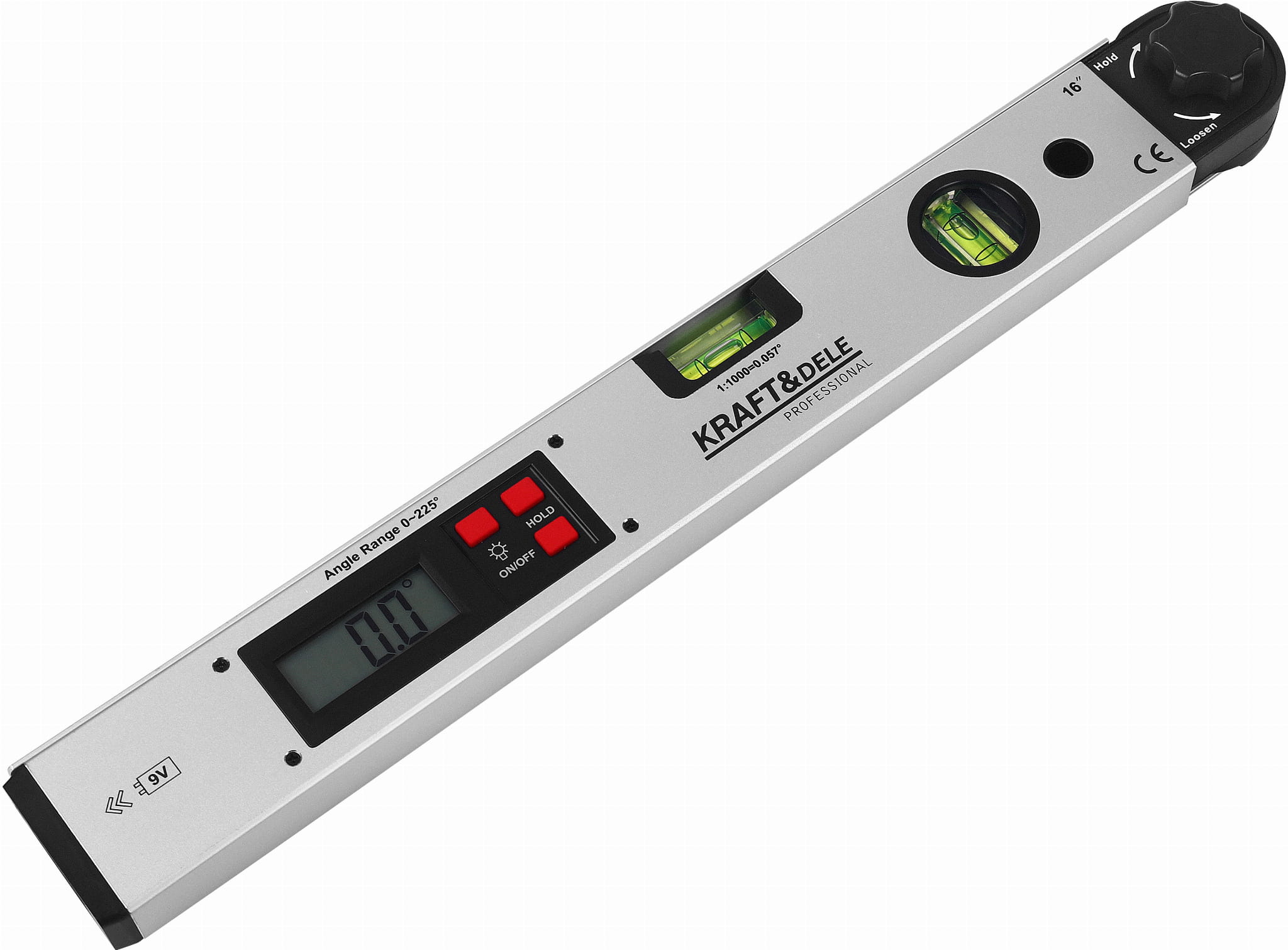 KĄTOMIERZ ELEKTR. Z POZIOMNICA LCD 400 MM KD3561