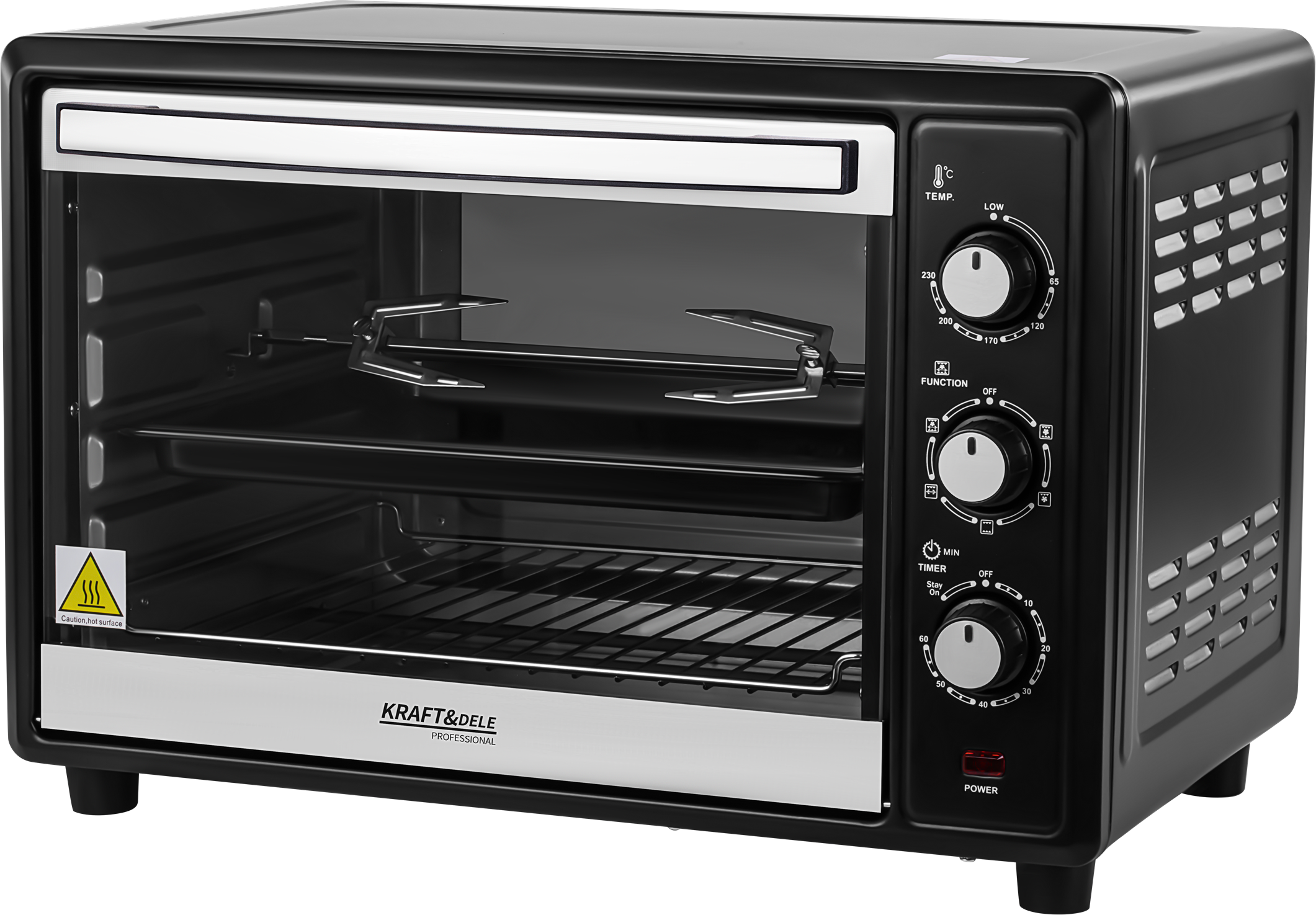 KUCHENKA ELEKTRYCZNA 45L 2000W FUNKCJA ROŻNA+AKCESORIA KD4134