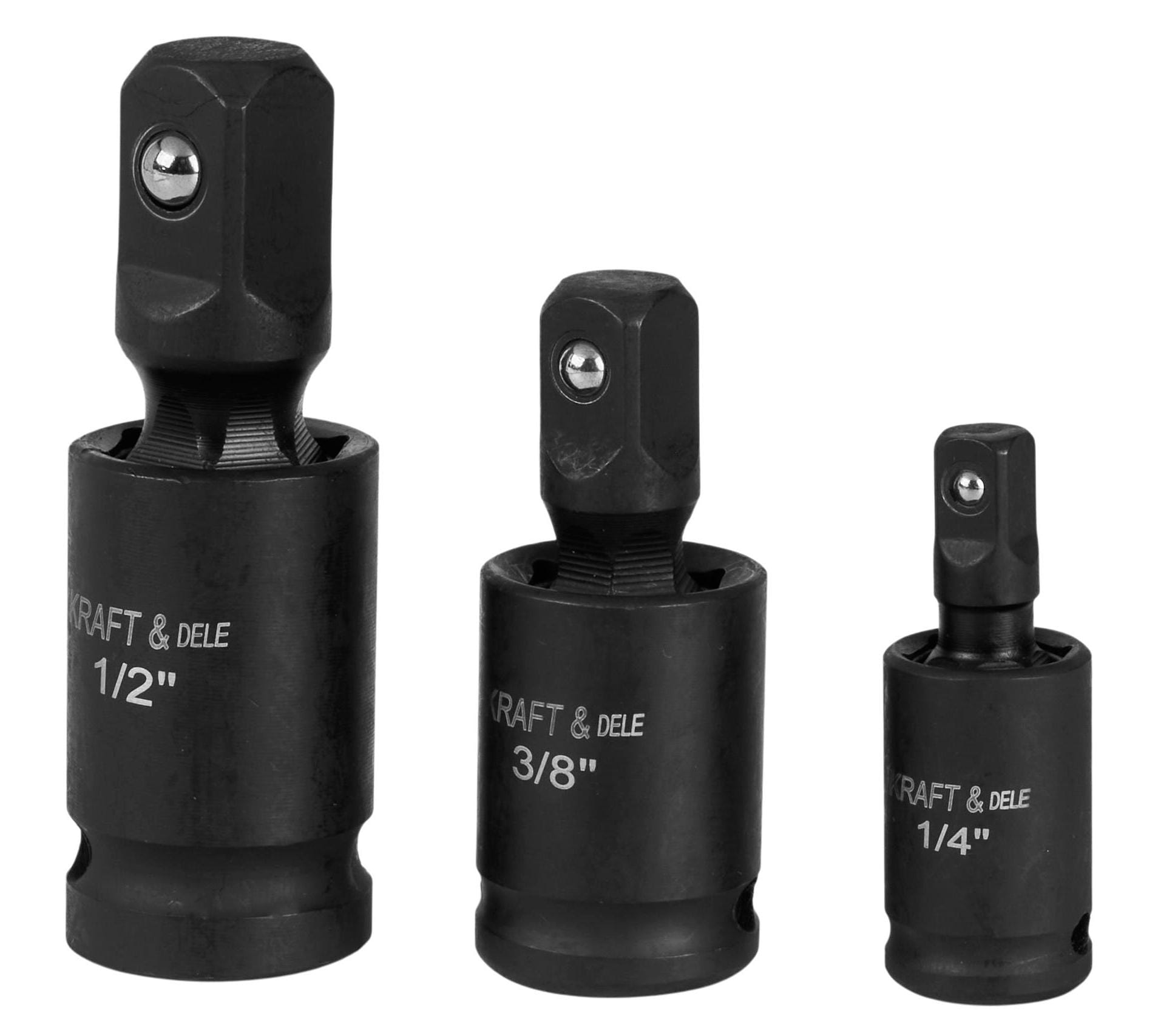 Zestaw 3 przegubów udarowych kulistych 1/4", 3/8", 1/2" KD10530