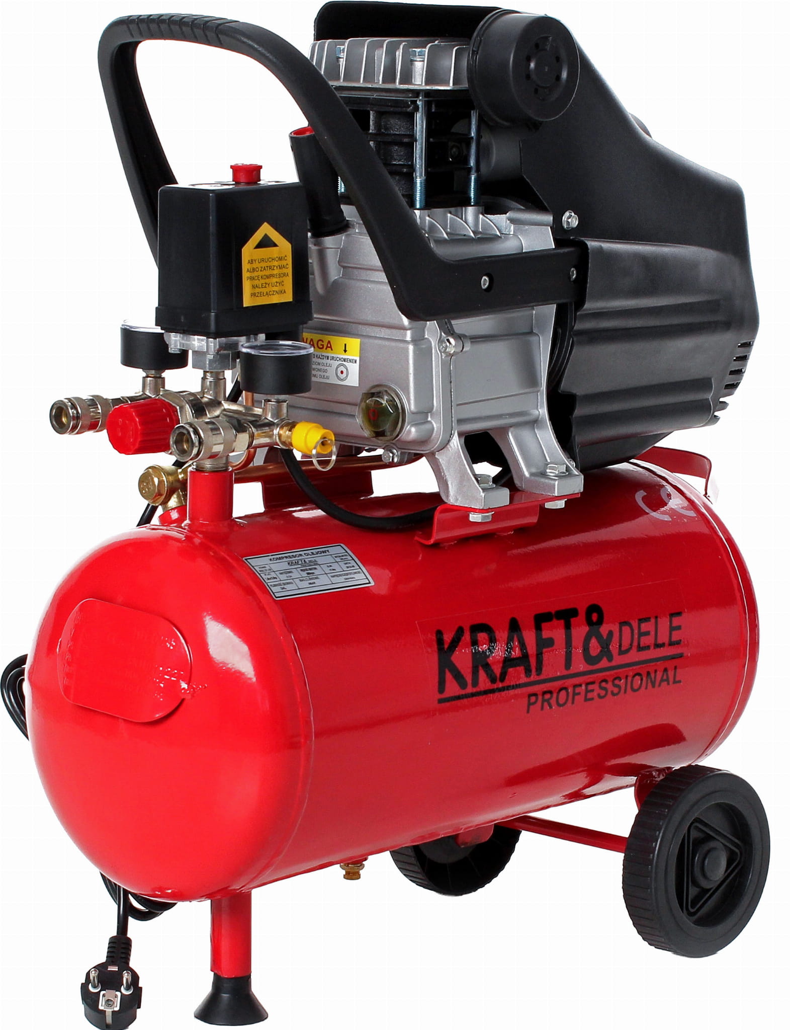 Kompresor Olejowy 24L KD400 + Zestaw 8w1 KD400-K3