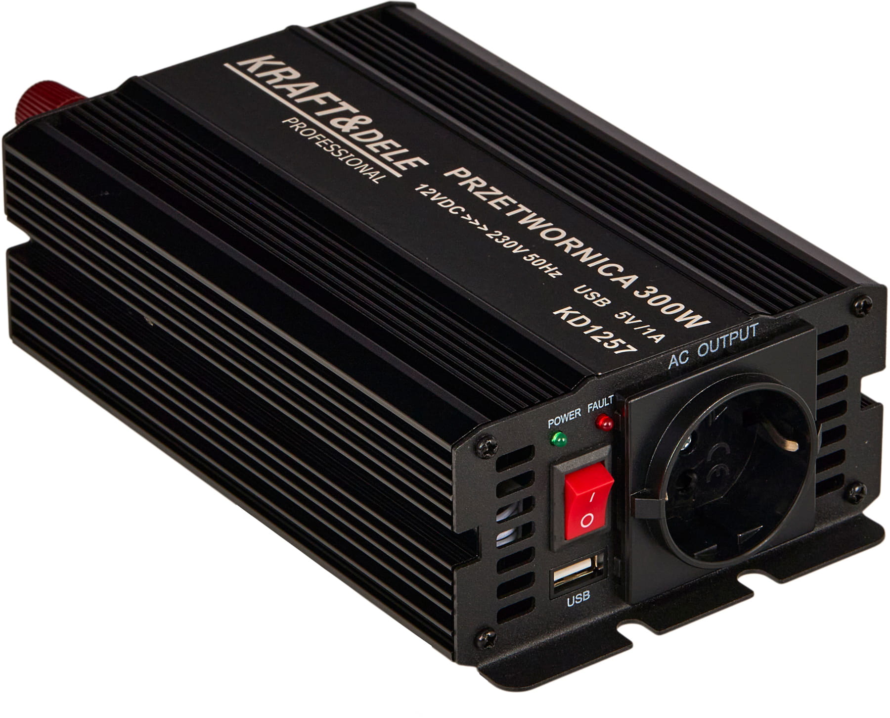 Przetwornica napięcia 12V na 230V 300 / 600W CZYSTA SINUSOIDA KD1257