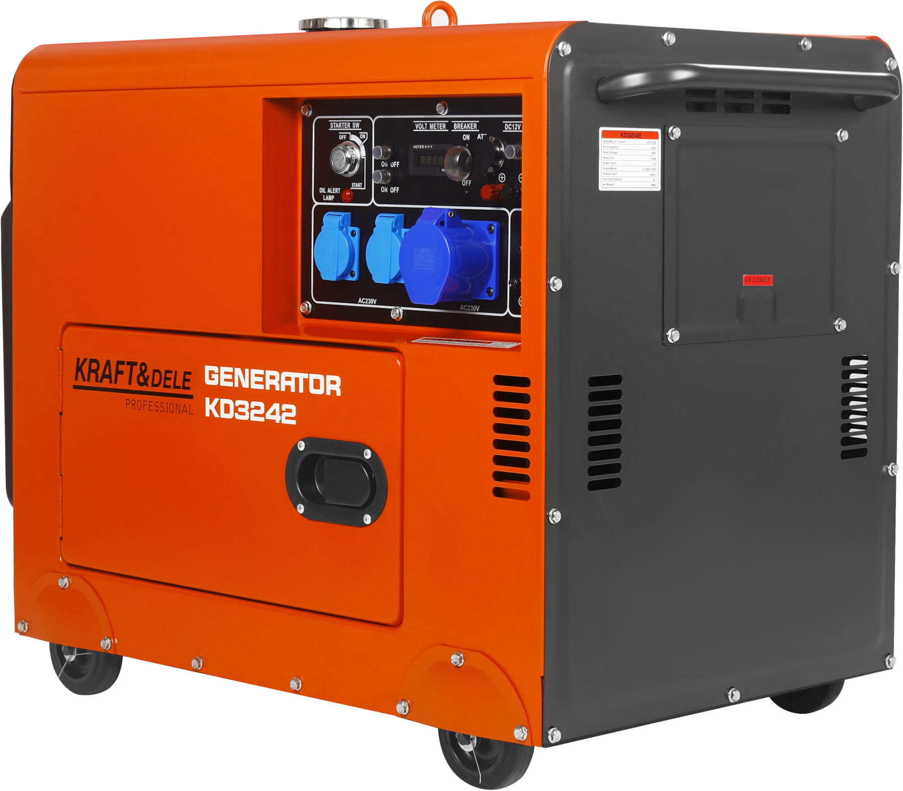 Agregat prądotwórczy 7kW 230V + ATS KD3242