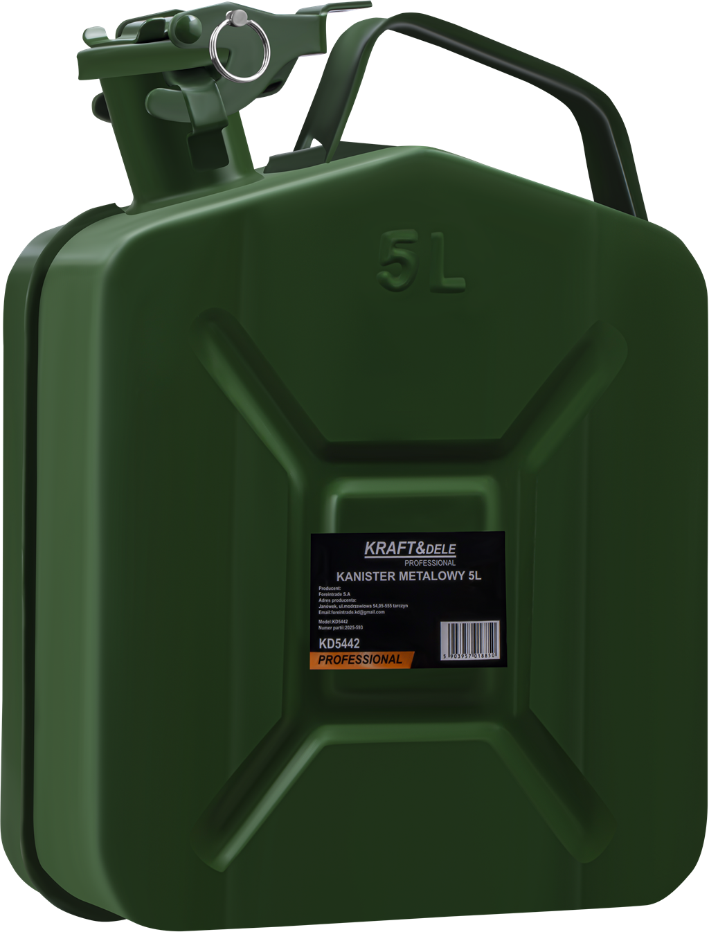 METALOWY KANISTER 5L KD5442