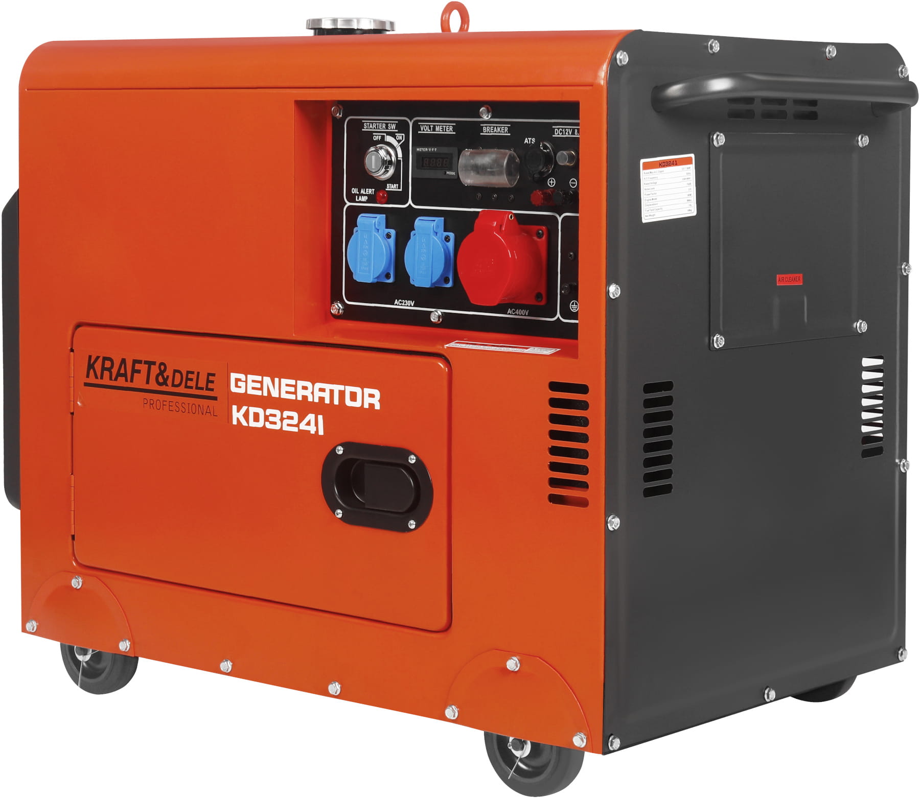 Agregat prądotwórczy 7kW 230V/400V + ATS KD3241