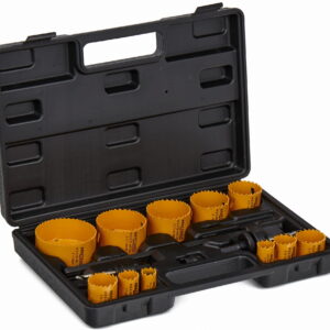 ZESTAW OTWORNIC DO DREWNA I METALU 17szt. 19-76mm + adapter KD10758