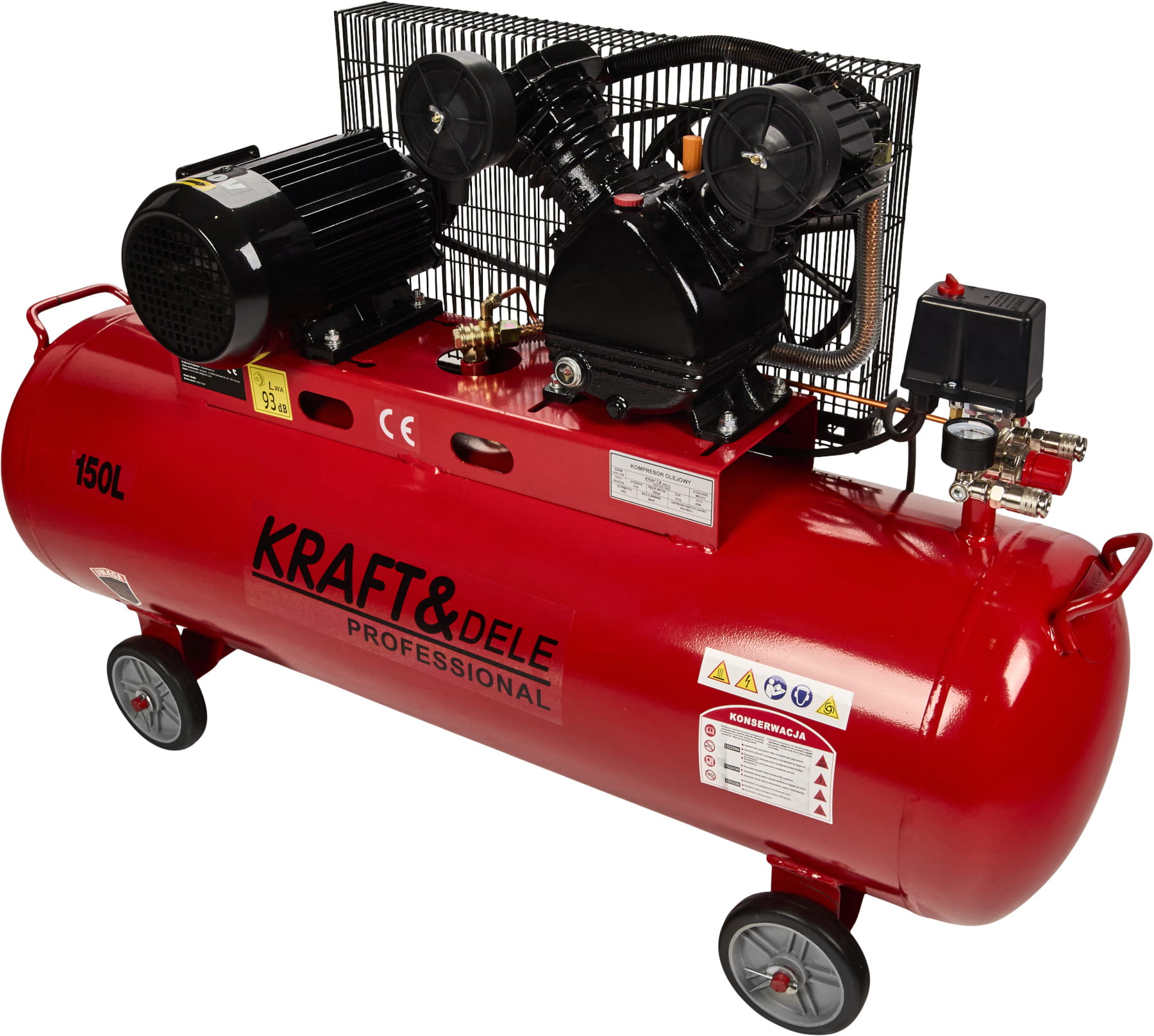 Kompresor Olejowy 150L 2 tłoki 400V KD406