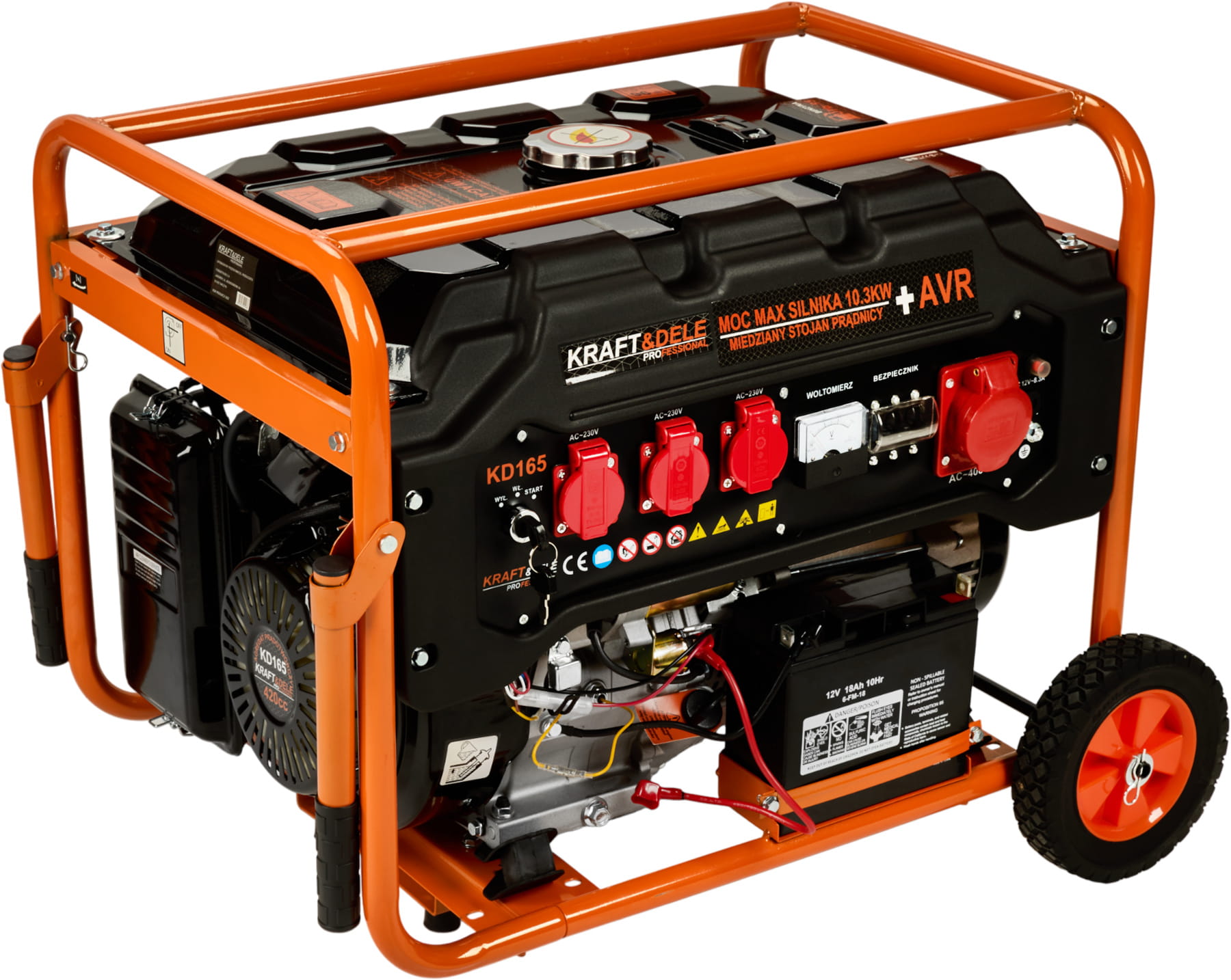 Agregat prądotwórczy 5,5kW 12V/230V/400V KD165