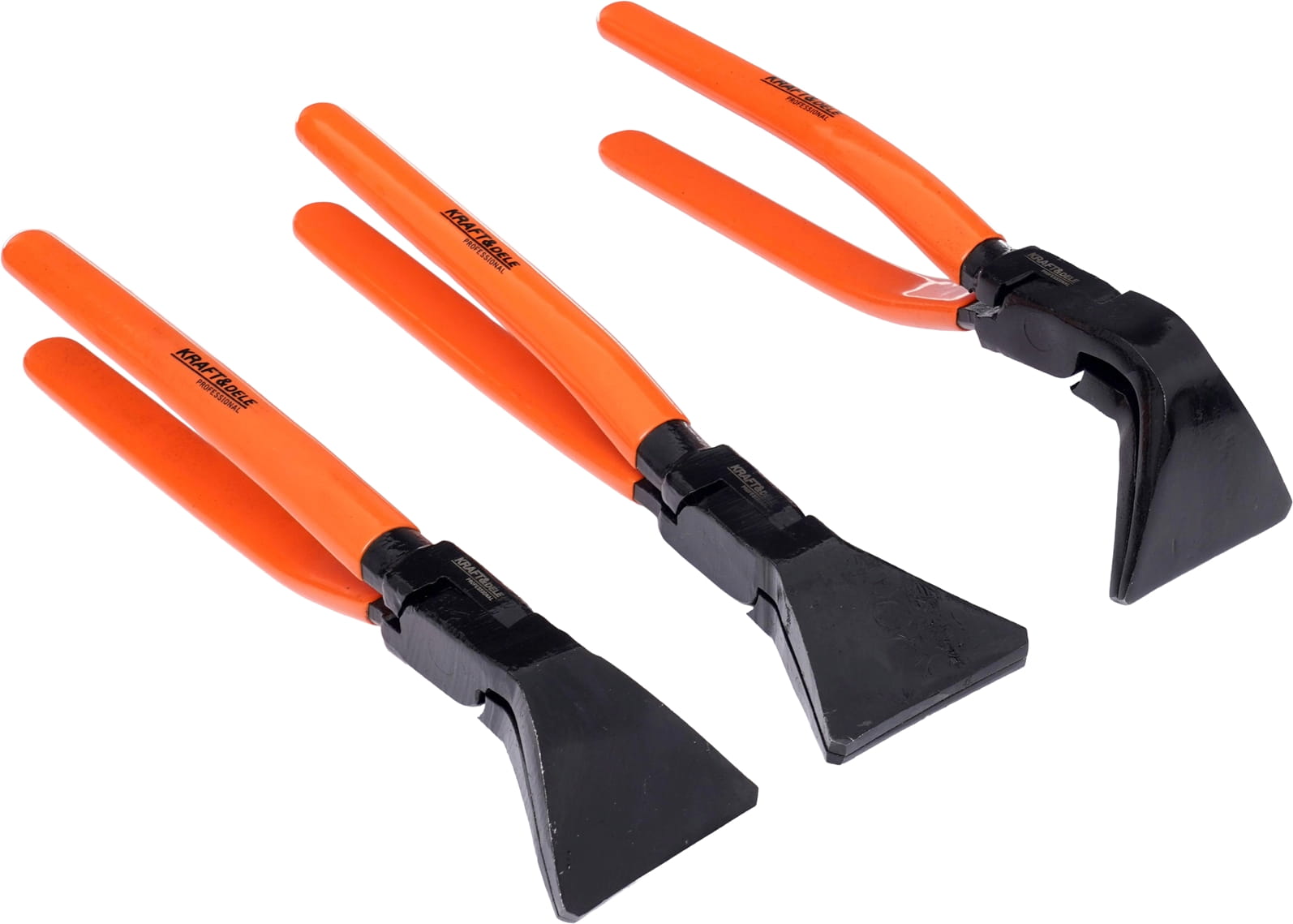 KOMPLET SZCZYPIEC DEKARSKICH DO GIĘCIA BLACHY 180° / 90° / 45° 275mm KD10453