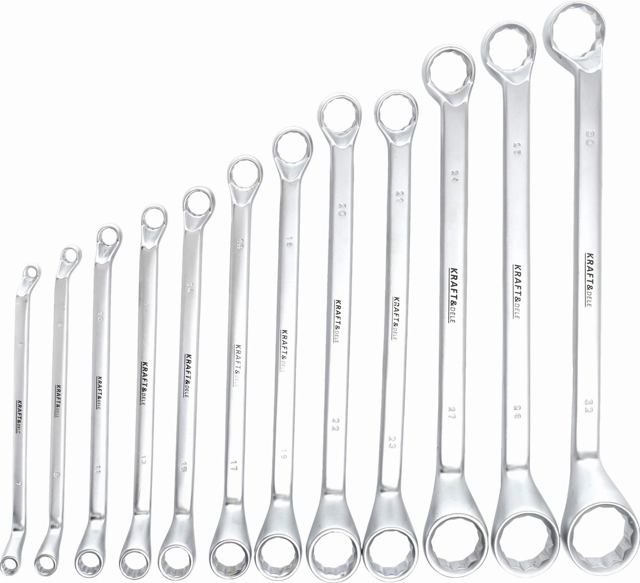 KLUCZE DWUSTRONNIE-OCZKOWE 12el. CRV 6-32mm KD10939