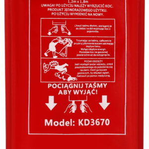Koc gaśniczy 1,2x1,8M włókno szklane KD3670
