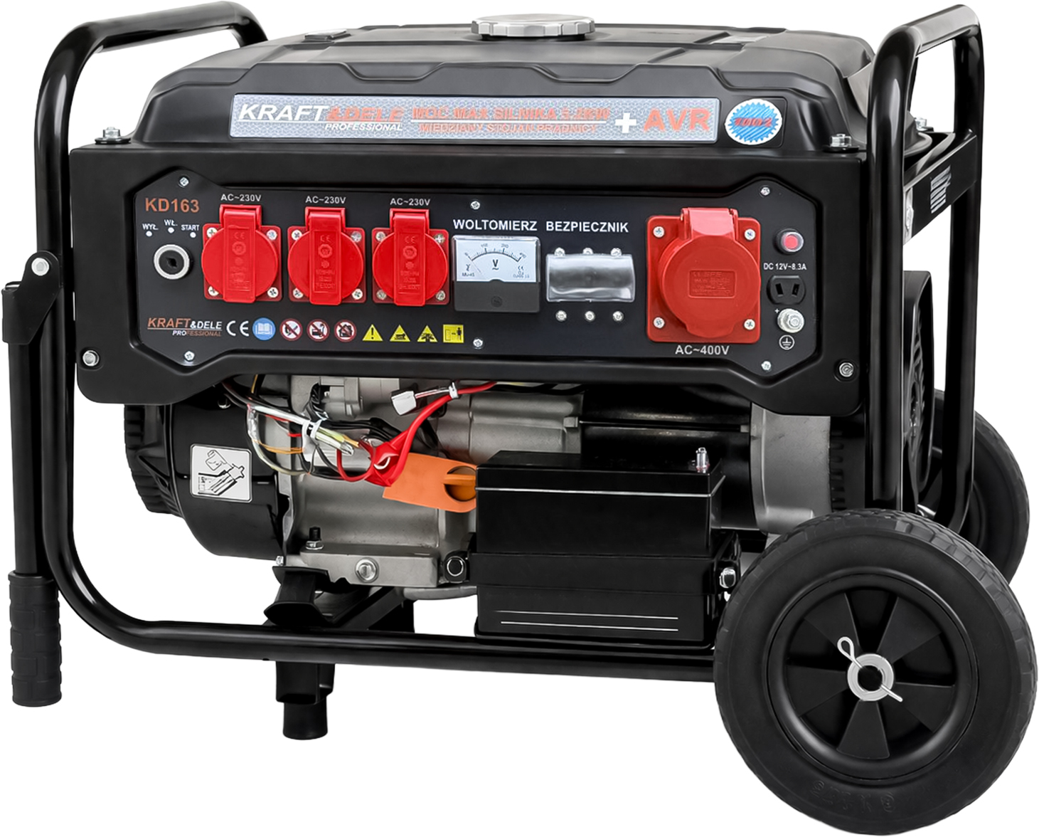 Agregat prądotwórczy 3500W 12/230V/380V KD163