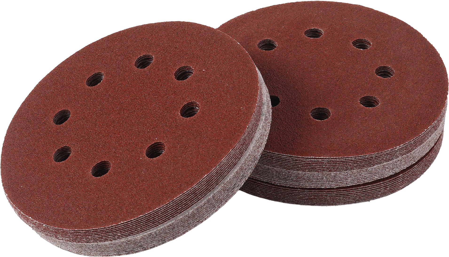 Papier ścierny krążek 125mm P40 na rzep 50szt. KD11807