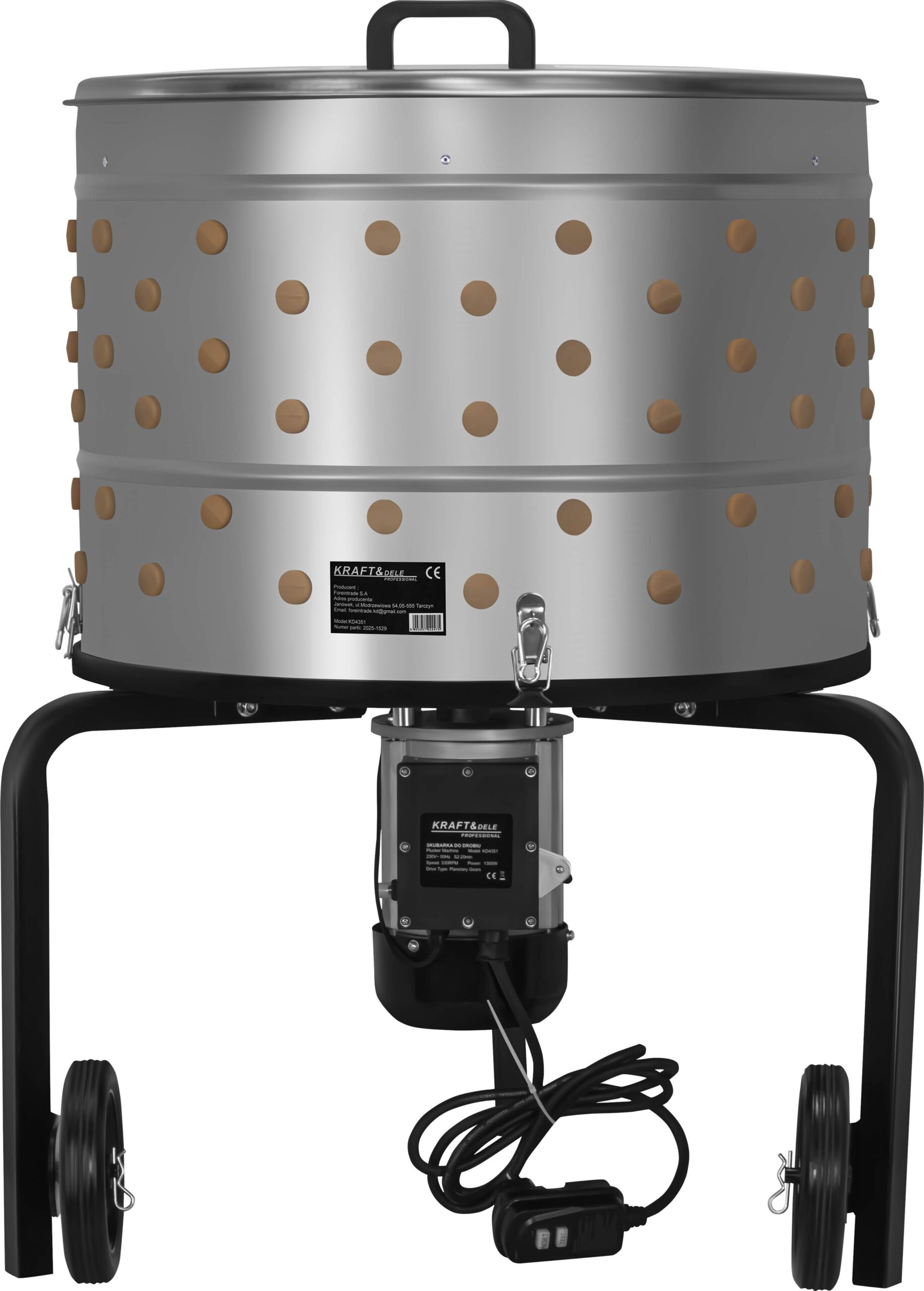 Skubarka do drobiu 1300W 650mm KD4351