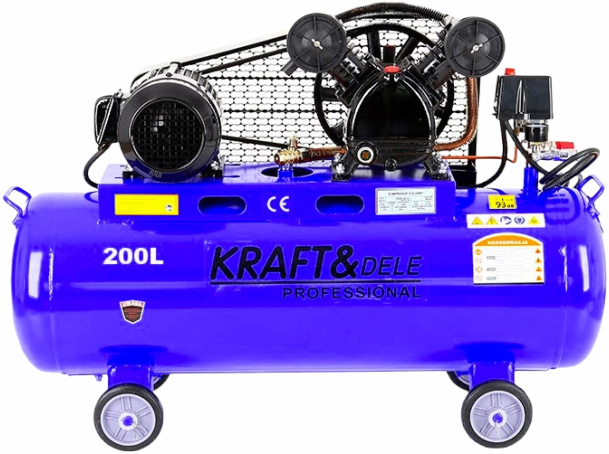 Kompresor Olejowy 200L 2 Tłoki 400V KD4063