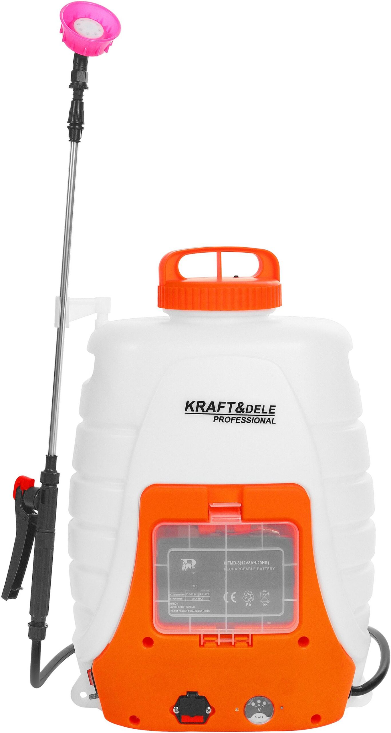 Opryskiwacz akumulatorowy 18L zestaw XXL z lancą 12V 8Ah KD2031