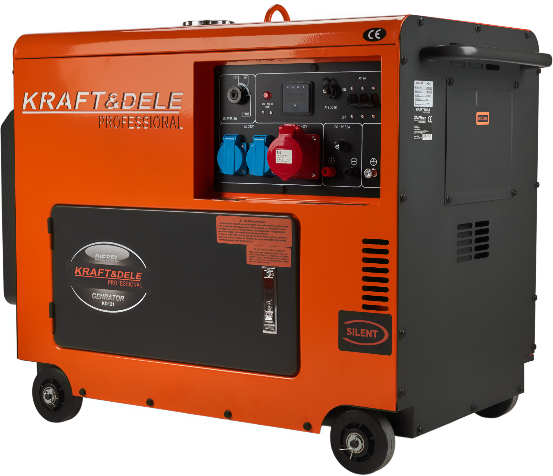 Agregat Diesel 7000W 12/230/380V + ATS KD121