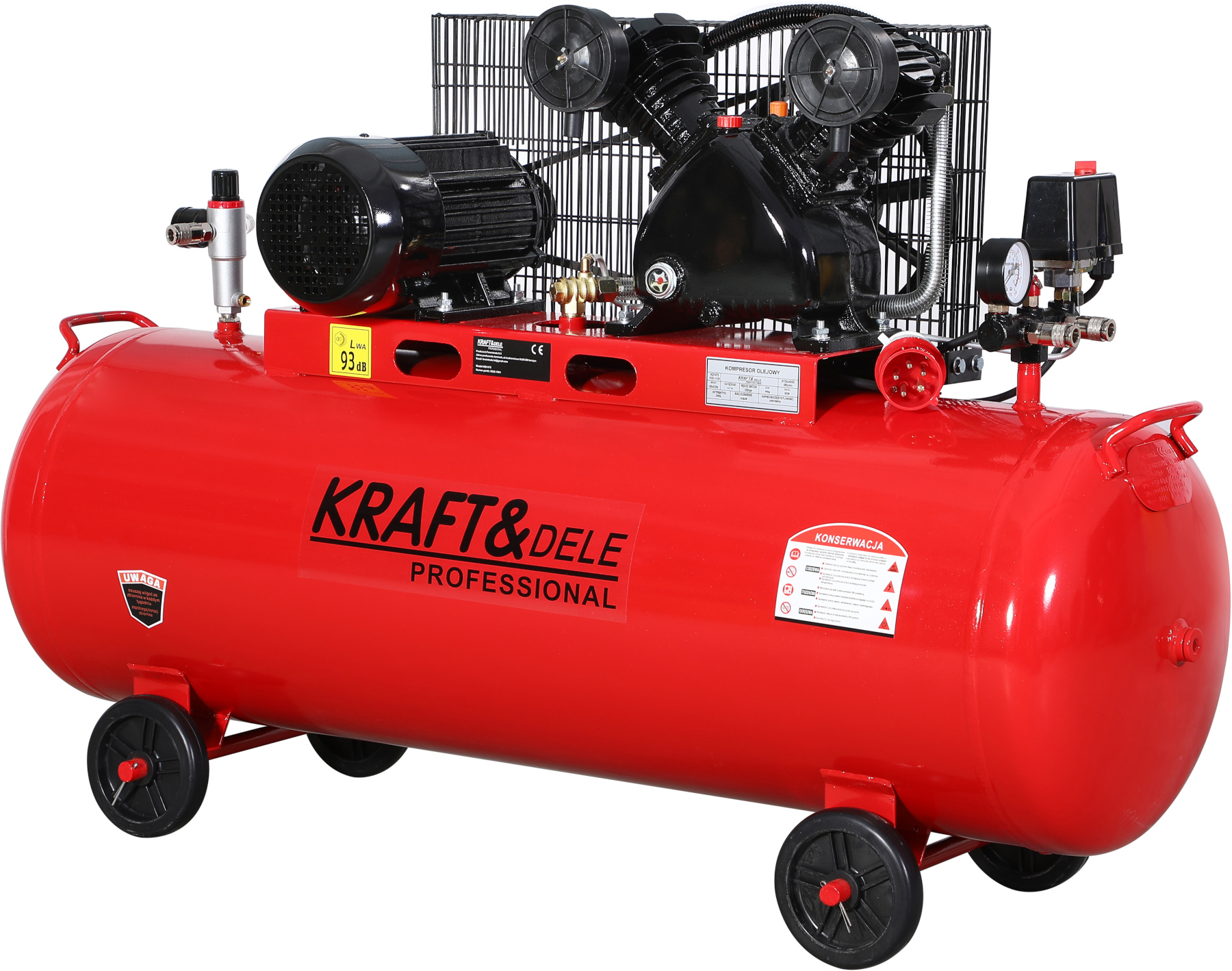Kompresor olejowy 200L 2 tłoki + Separator KD1473