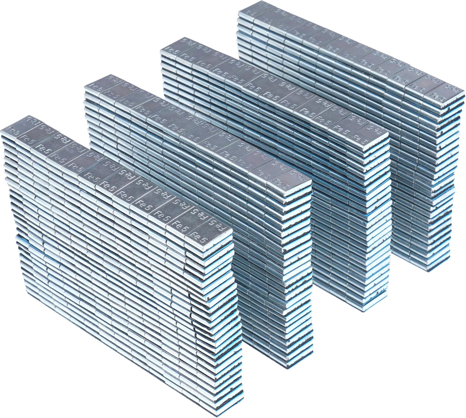 CIĘŻARKI KLEJONE OCYNKOWANE PŁASKIE DO FELG ALUMINIOWYCH 12x5g (60g) - 100 szt. KD11812