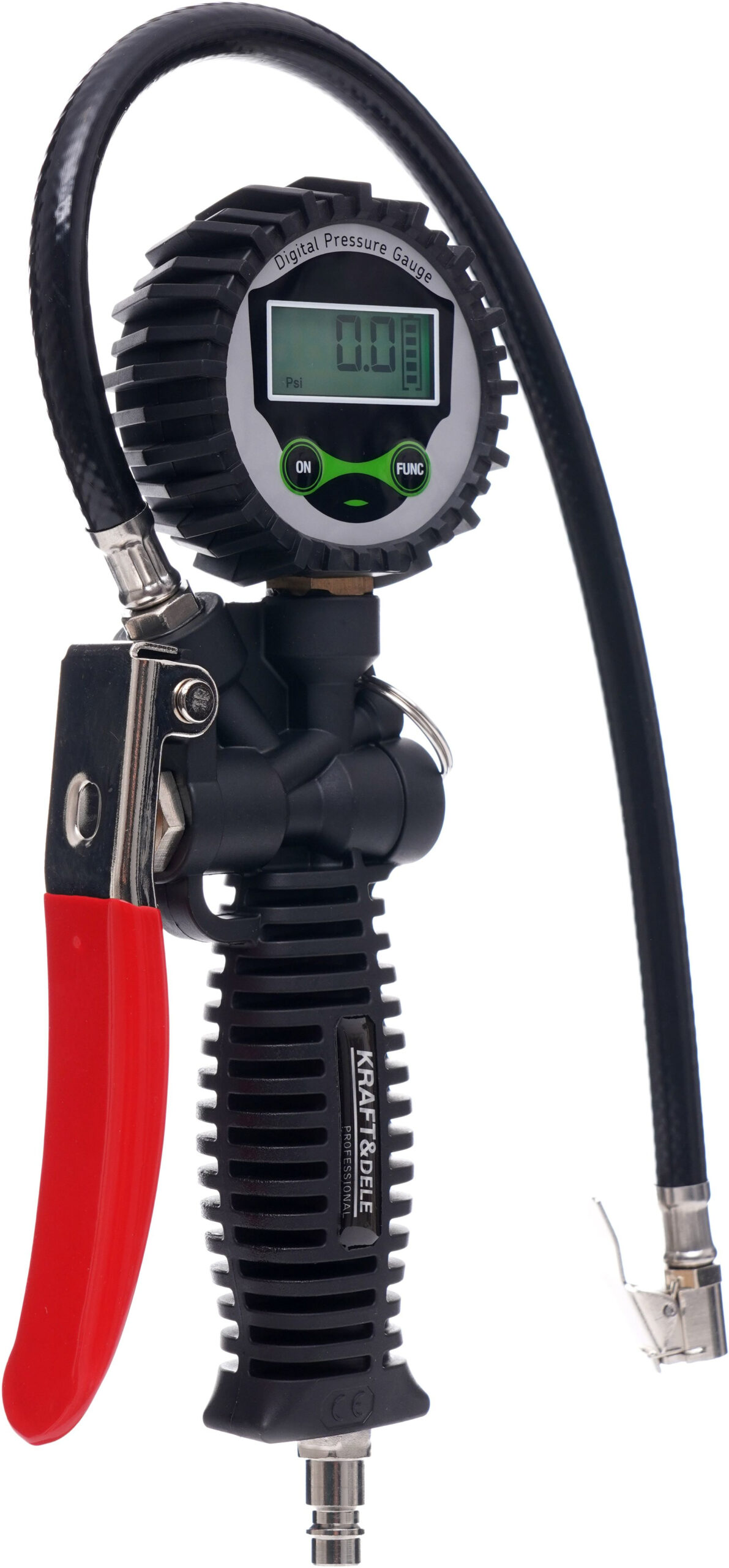Pistolet do pompowania z manometrem LCD KD1366