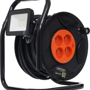 Przedłużacz na plastikowym bębnie 30m + LED KD4037