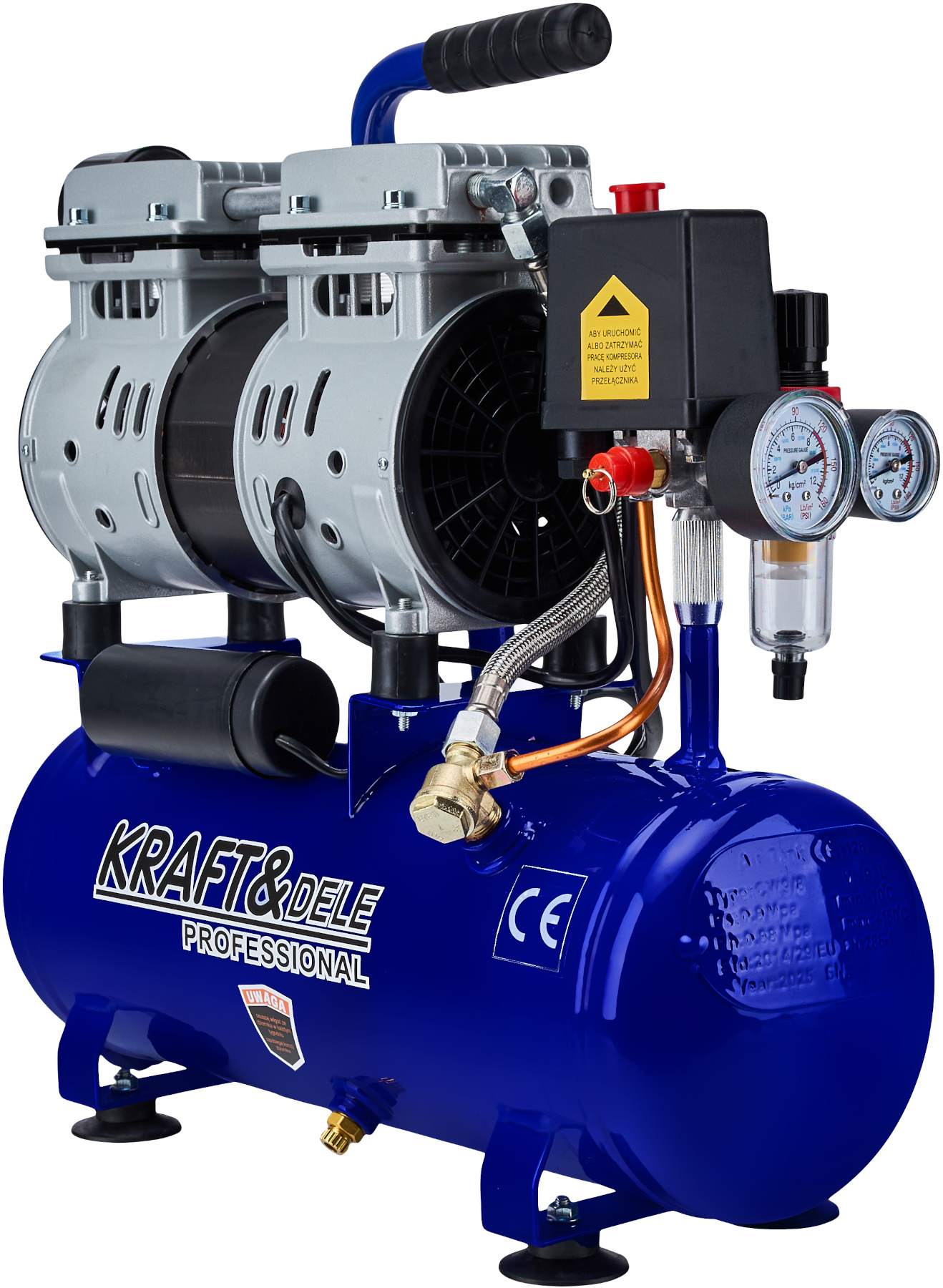 Kompresor bezolejowy 9L 550W 155L/min KD4098