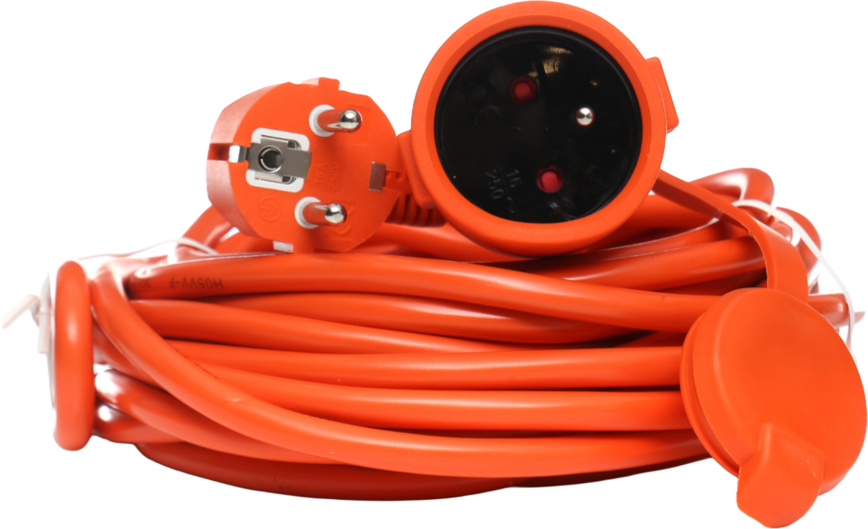 Przedłużacz ogrodowy z klapką 10m 3x1,5mm KD4023