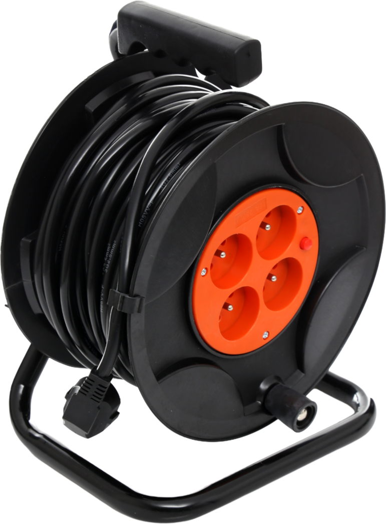 PRZEDŁUŻACZ OGRODOWY BĘBNOWY 25M / 3 x 2,5MM KD4017
