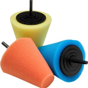 Gąbki polerskie stożek do felg 150mm zestaw 3szt. KD1592