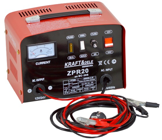 Prostownik samochodowy 12V 24V 20A 200Ah KD910