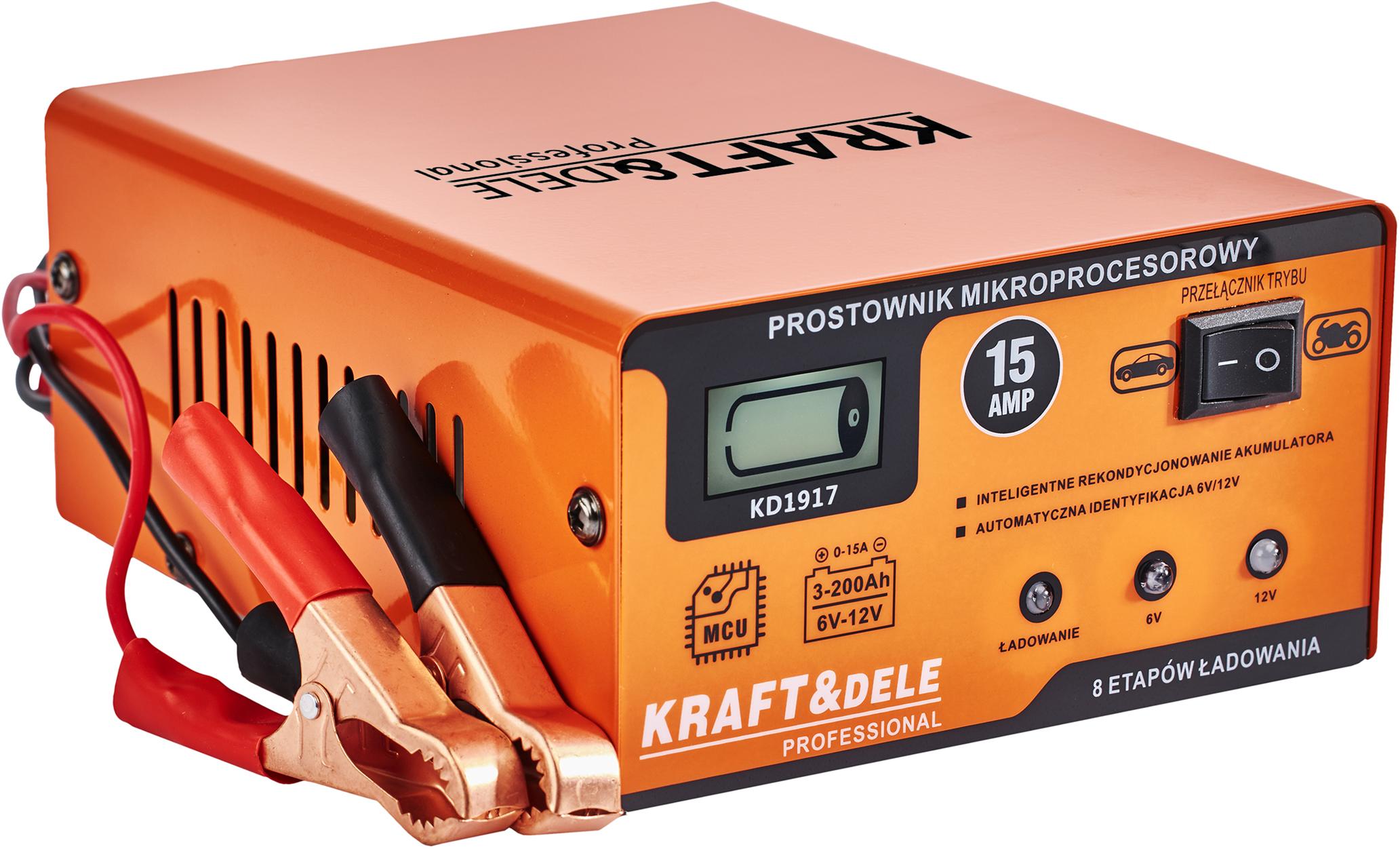 PROSTOWNIK MIKROPROCESOROWY 15A 6/12V KD1917