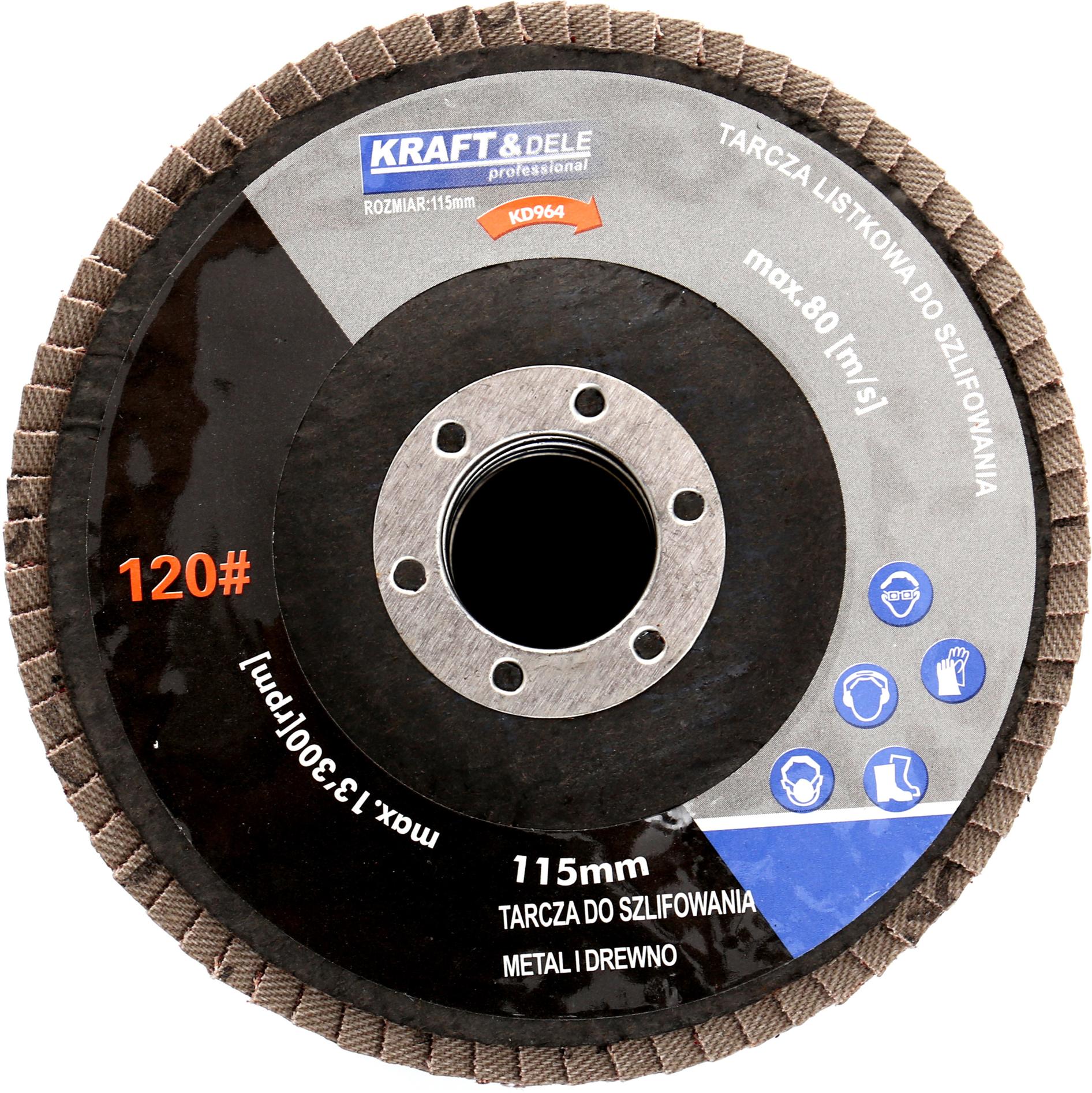 Tarcza listkowa 115mm P100 KD963