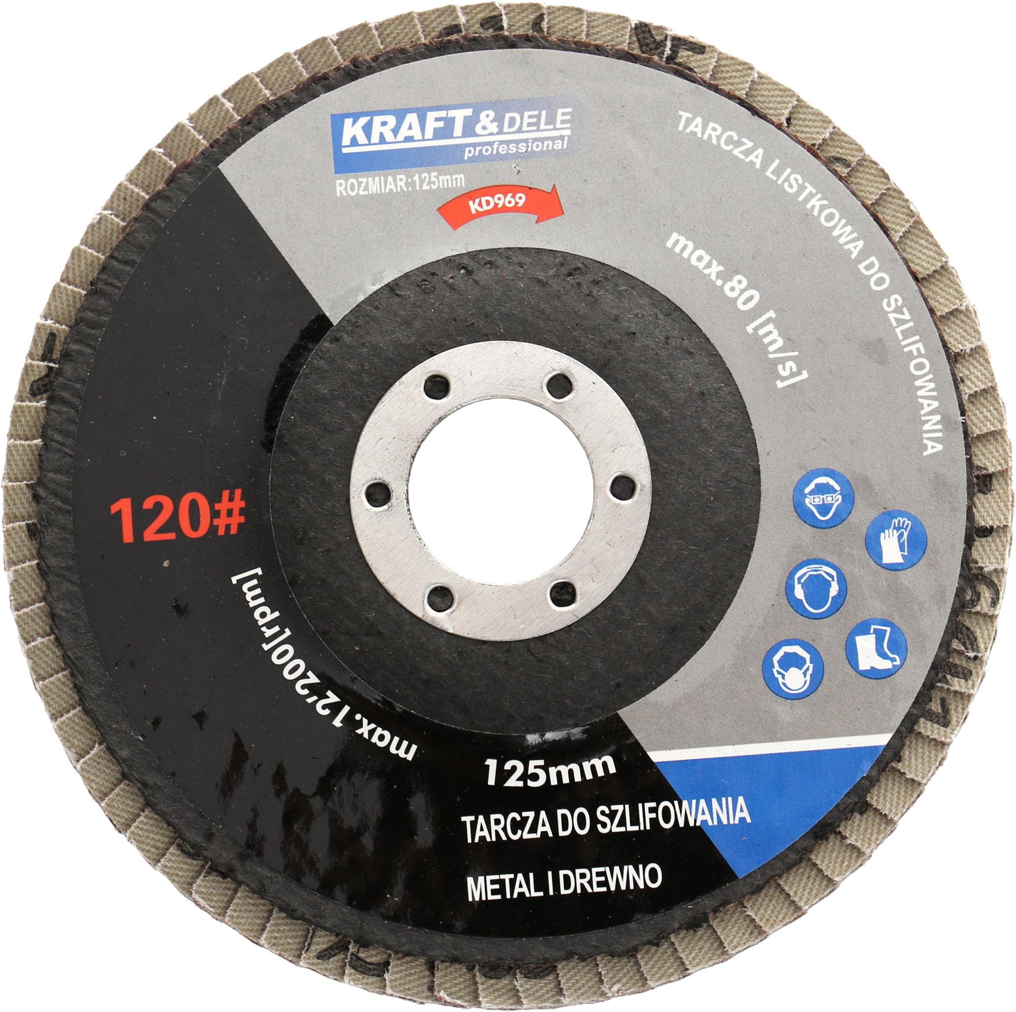 Tarcza listkowa 125mm P60 KD966