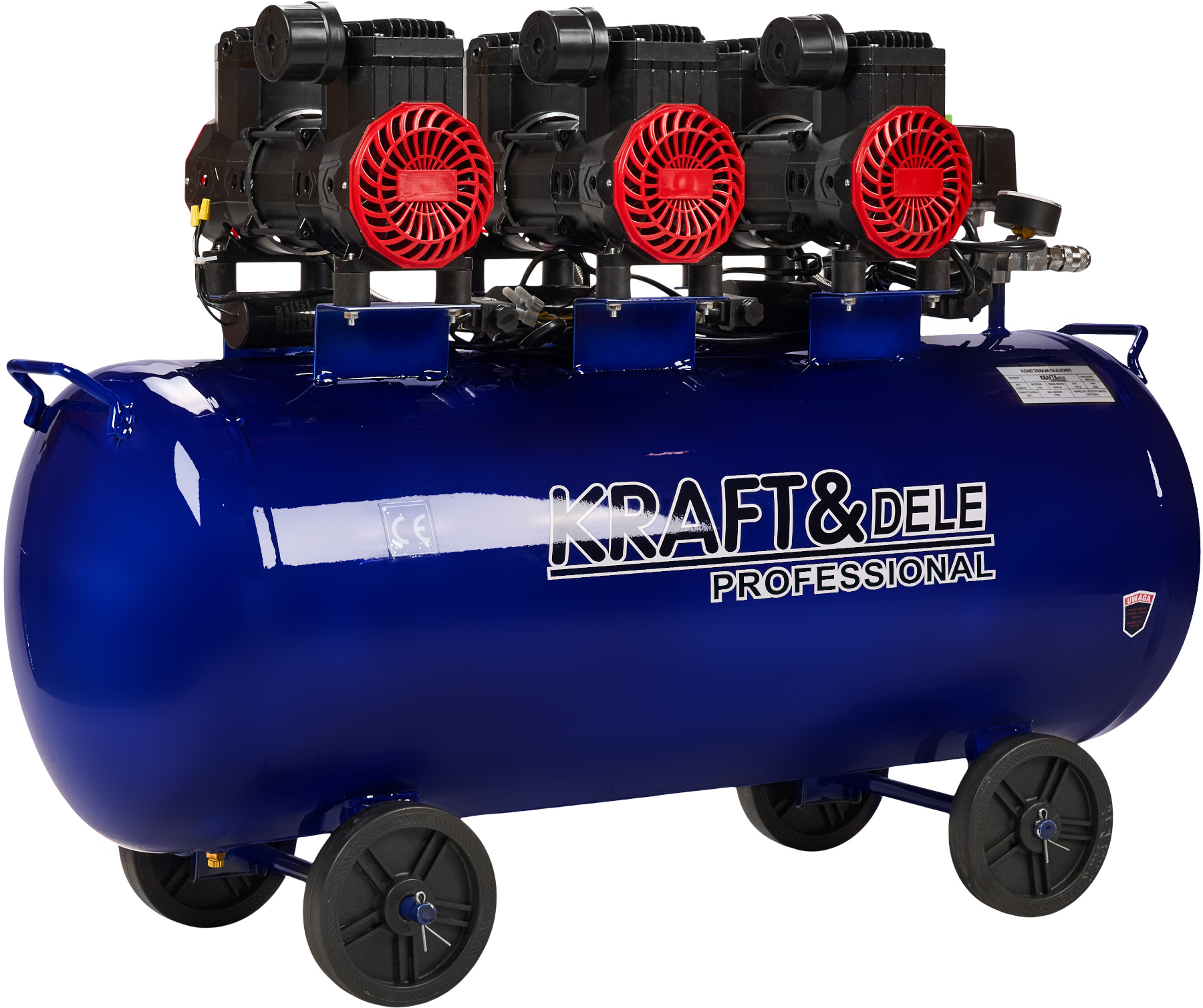 Kompresor bezolejowy 100L 6000W 660L/min KD4094