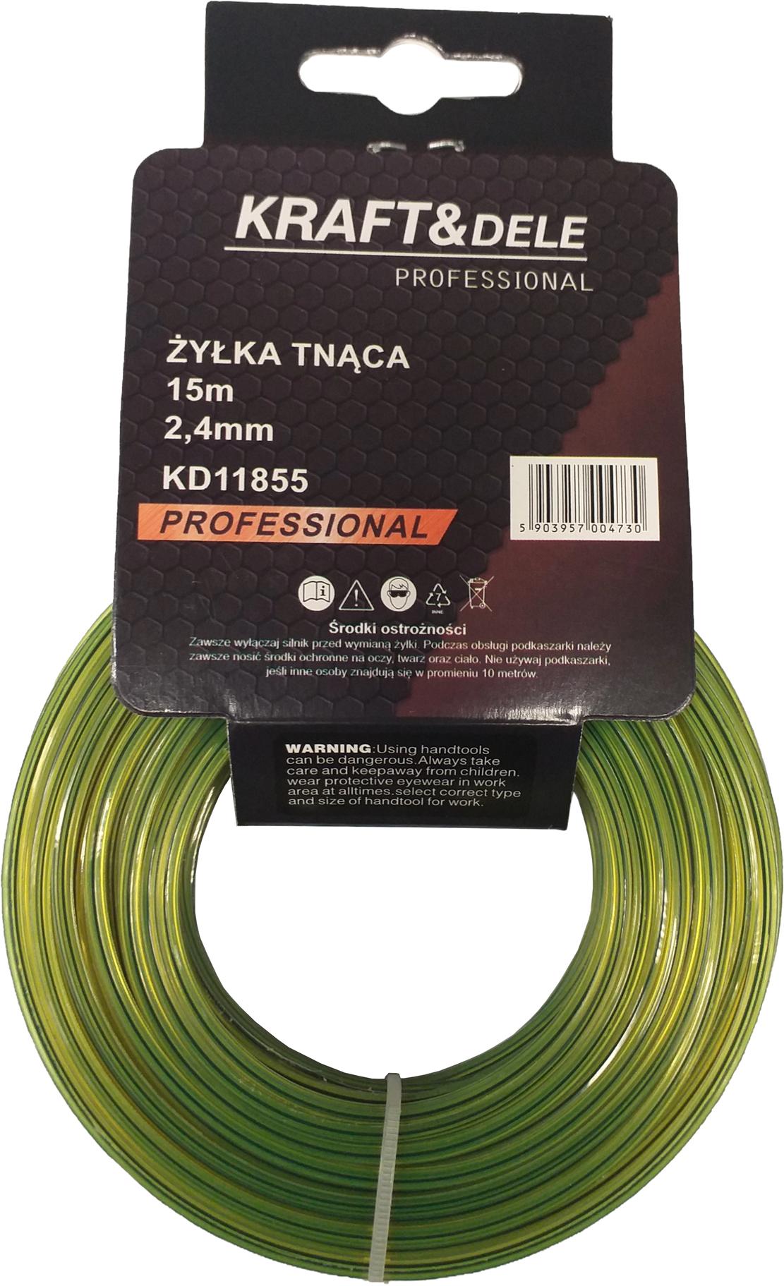 Żyłka tnąca 15m 2,4mm² KD11855