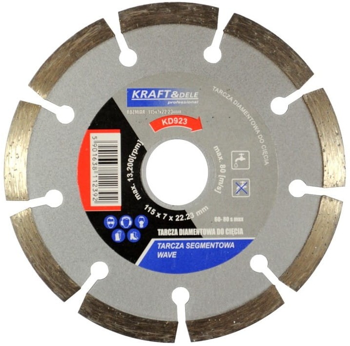 Tarcza segmentowa do cięcia 115x7x22,23mm KD923
