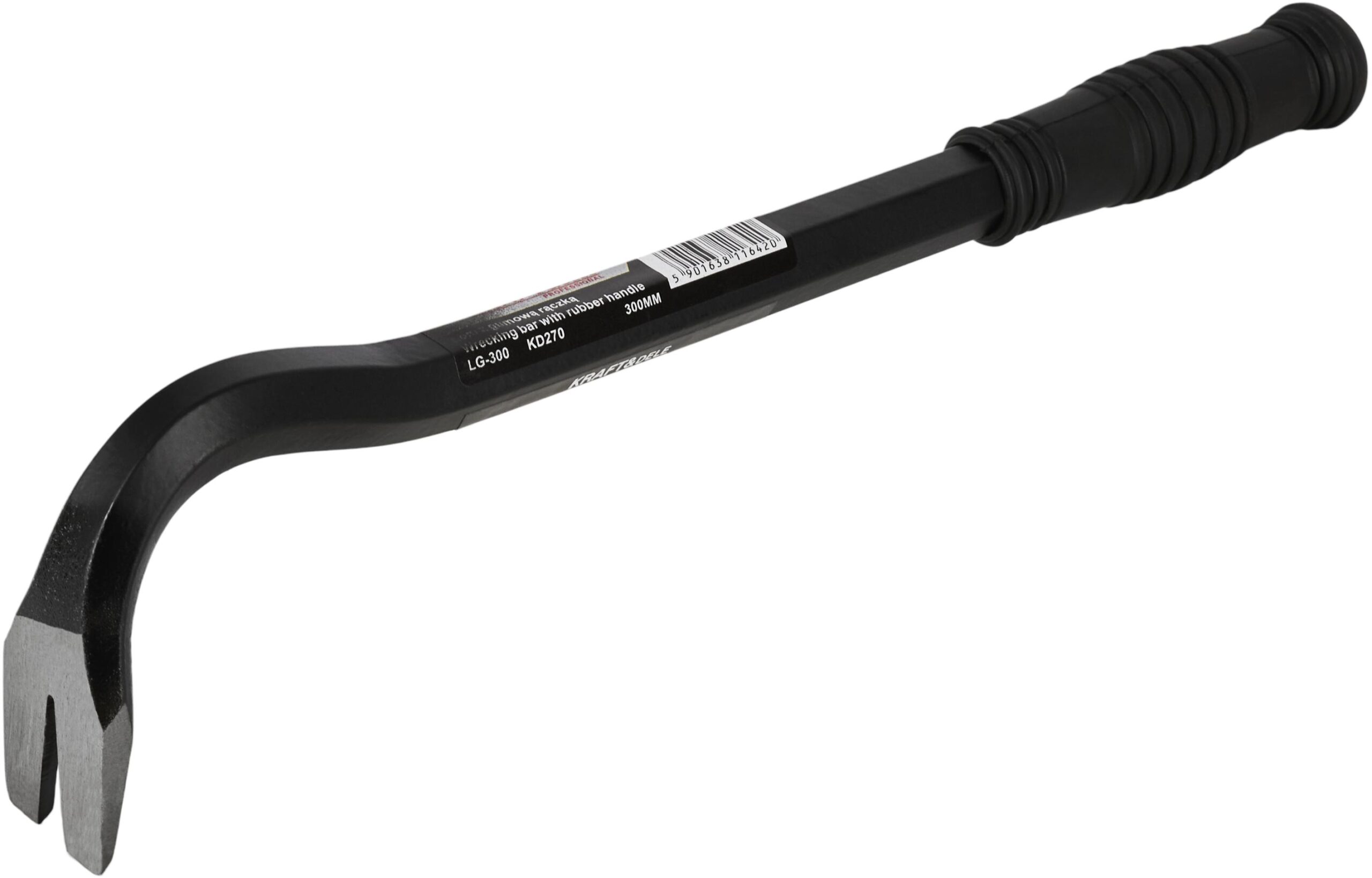 Łom, wyciągacz z gumową rączką 300x16mm KD270