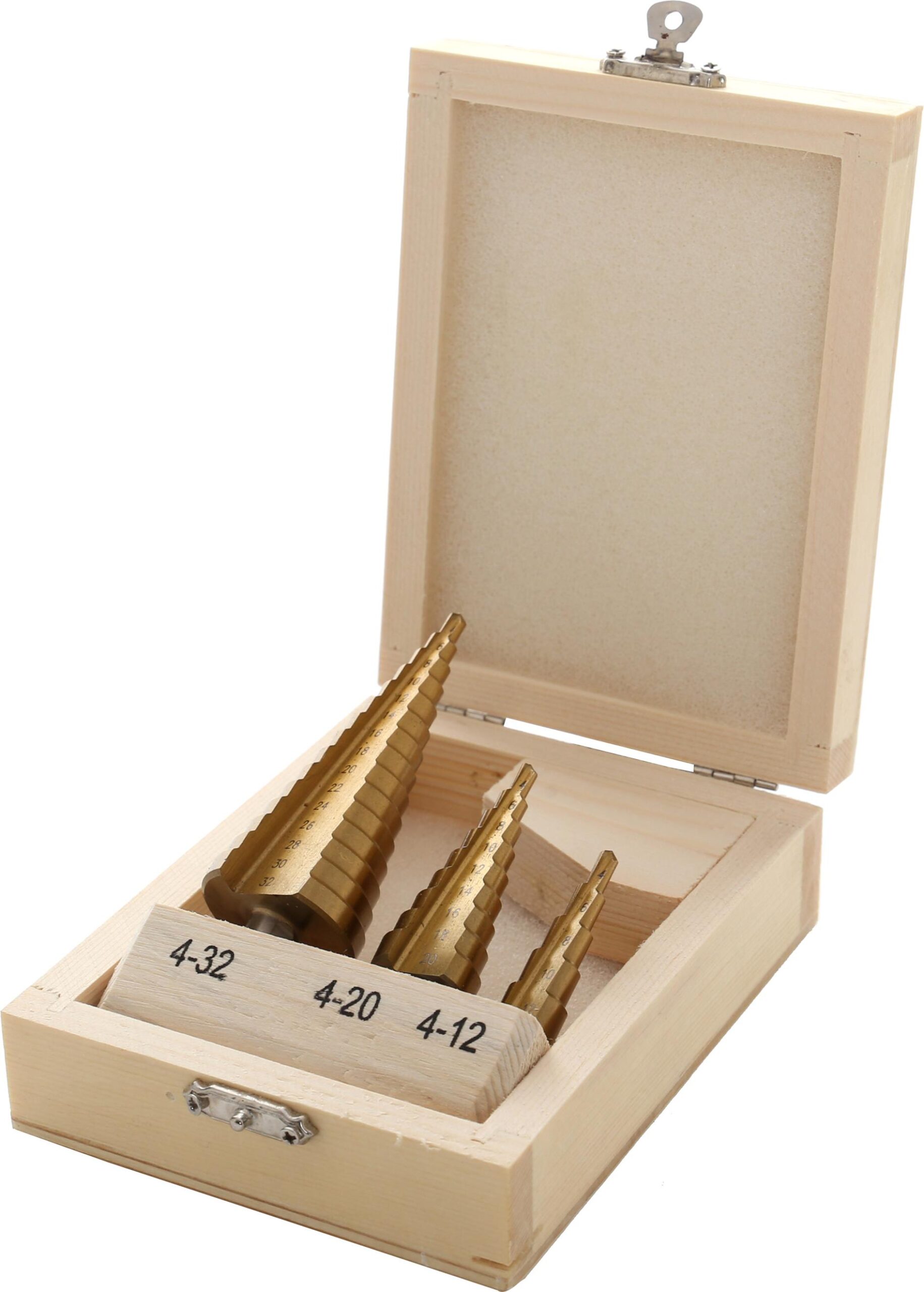 Wiertła stopniowe 4-12, 4-20, 4-32mm 3szt. KD10244
