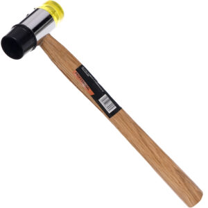 Młotek gumowo-plastikowy 30mm z drewnianą rączką KD903