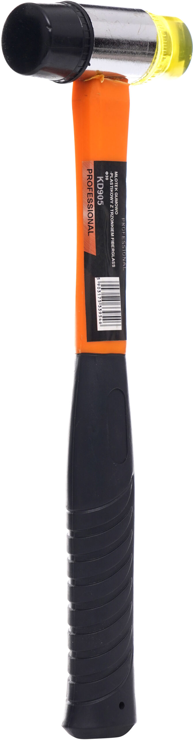 Młotek gumowo-plastikowy Fiberglass 30mm KD905