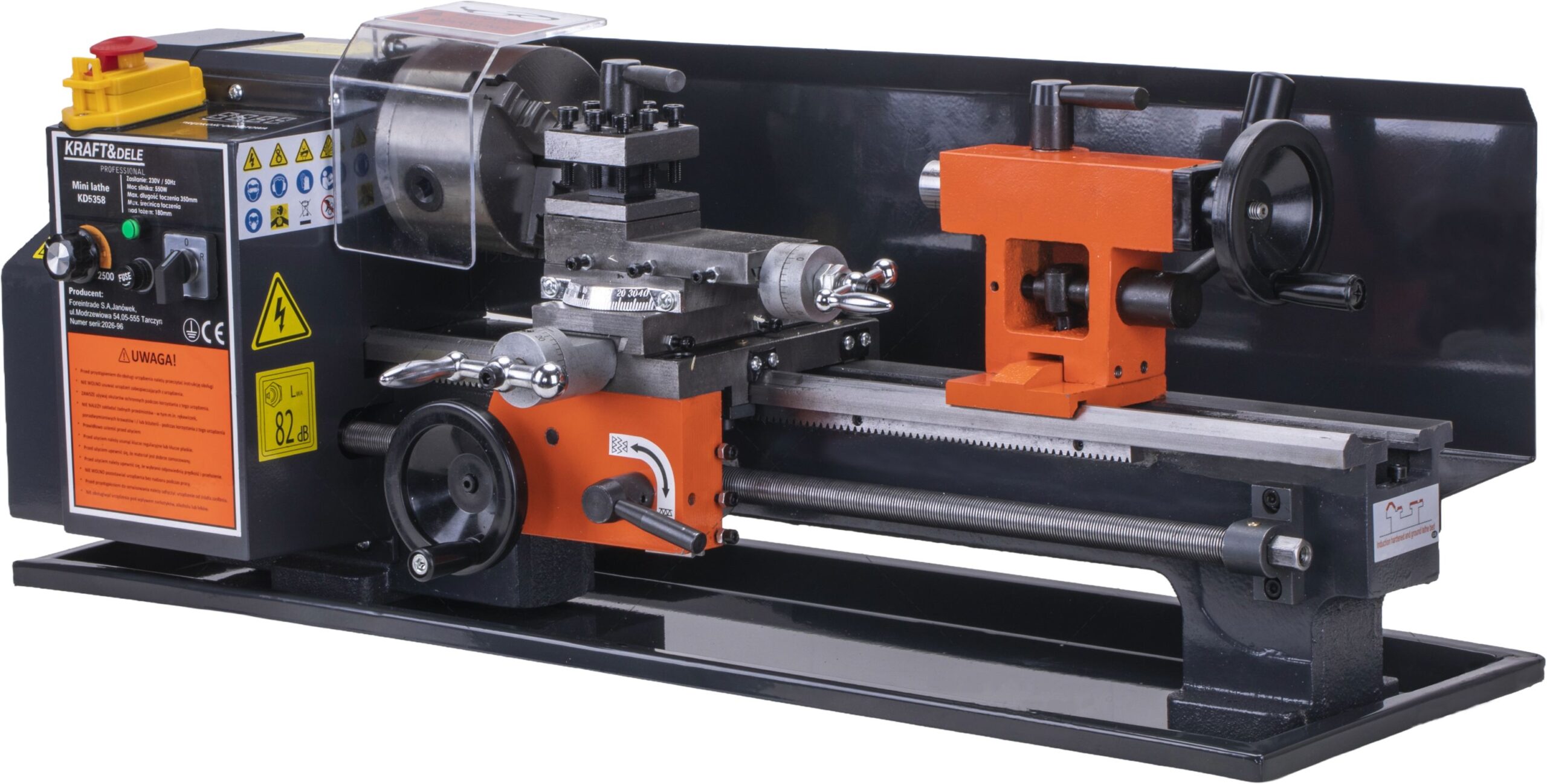 Mini tokarka stołowa 550W 2500rpm KD5358