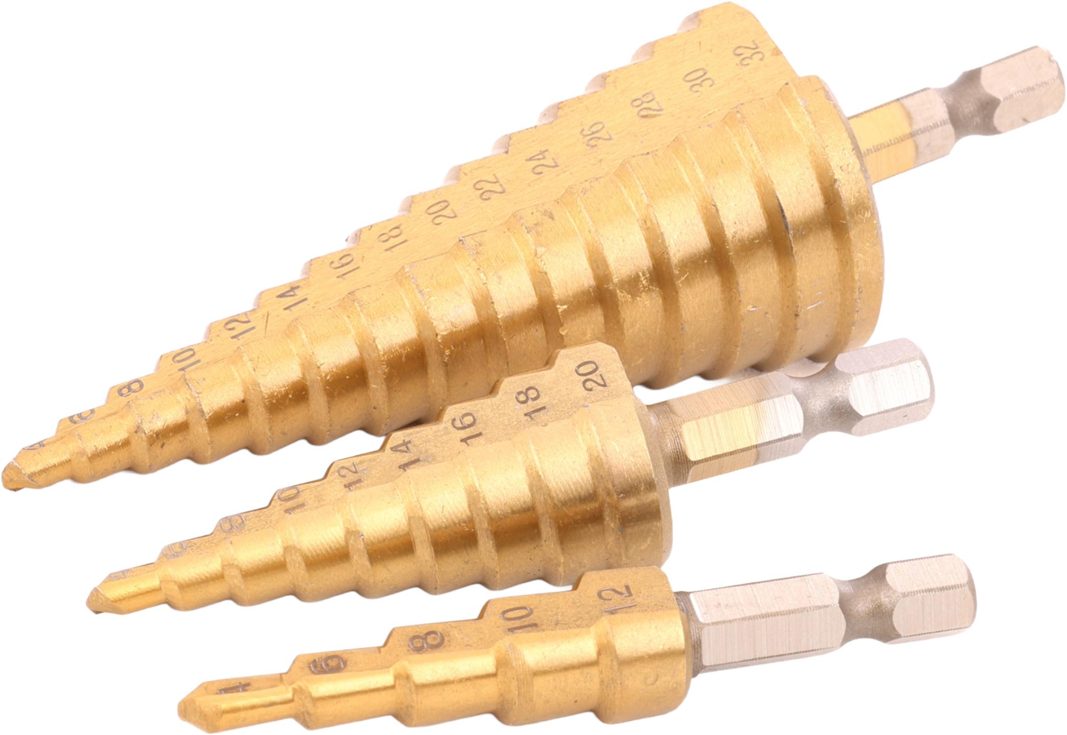 Wiertła stożkowe na wkrętarkę 4-32mm 3szt. KD11247