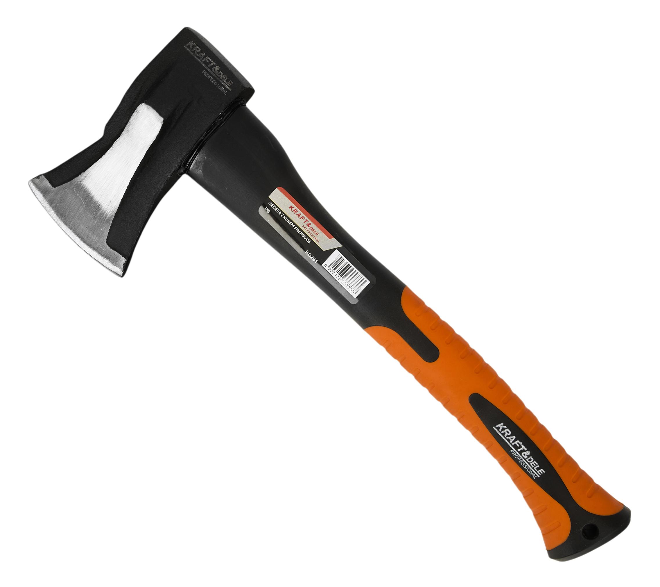 Siekiera z trzonkiem fiberglass 1000g 380mm KD291