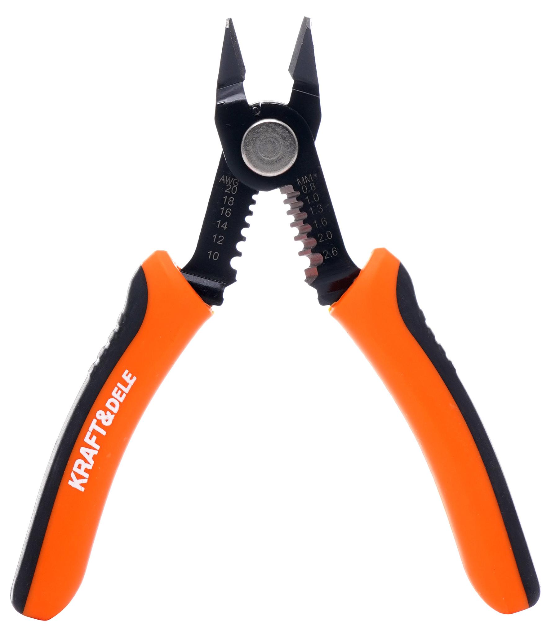 Szczypce precyzyjne tnące, ściągacz izolacji 0,8-2,6mm KD10691