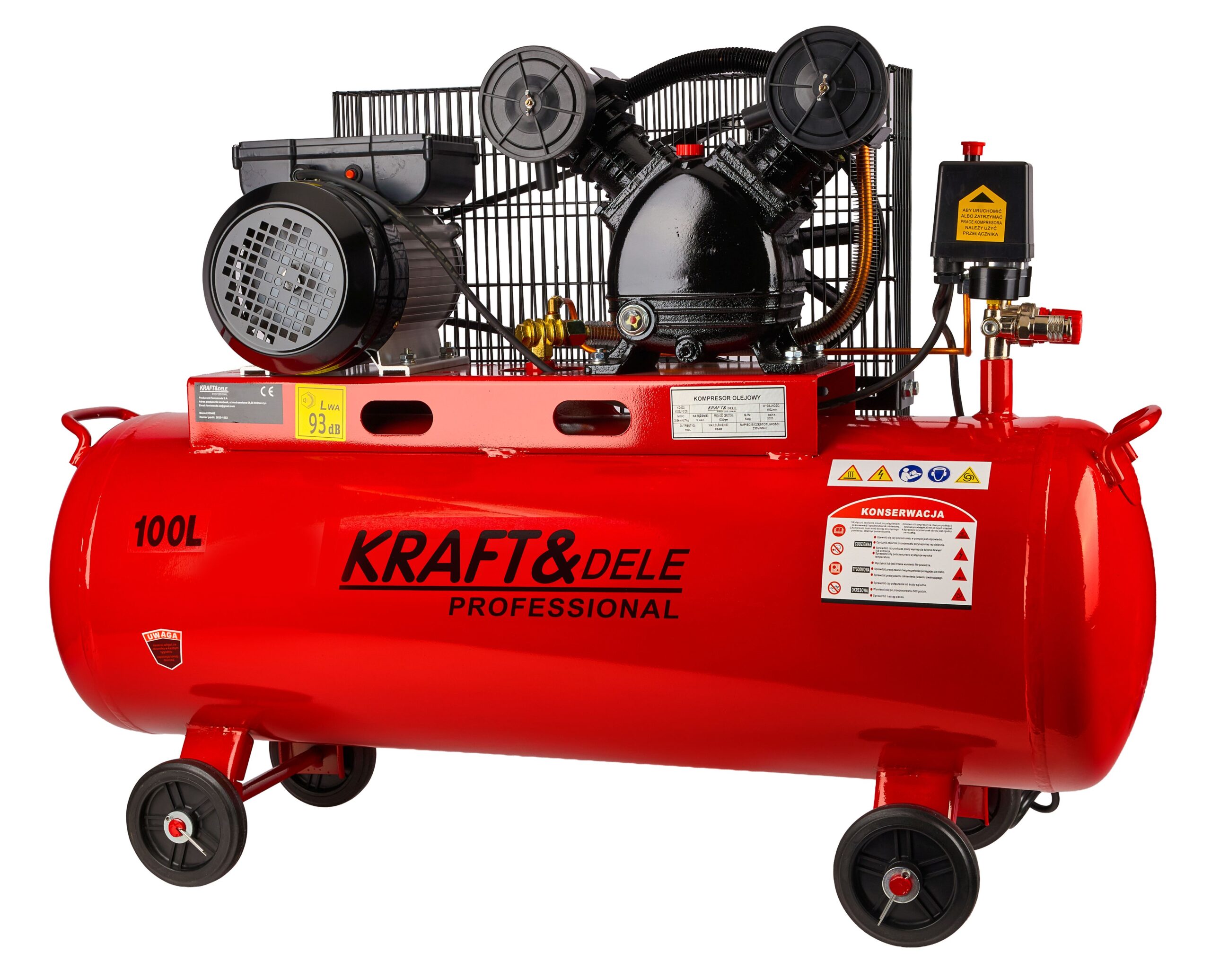 Kompresor Olejowy 100L 230V KD402