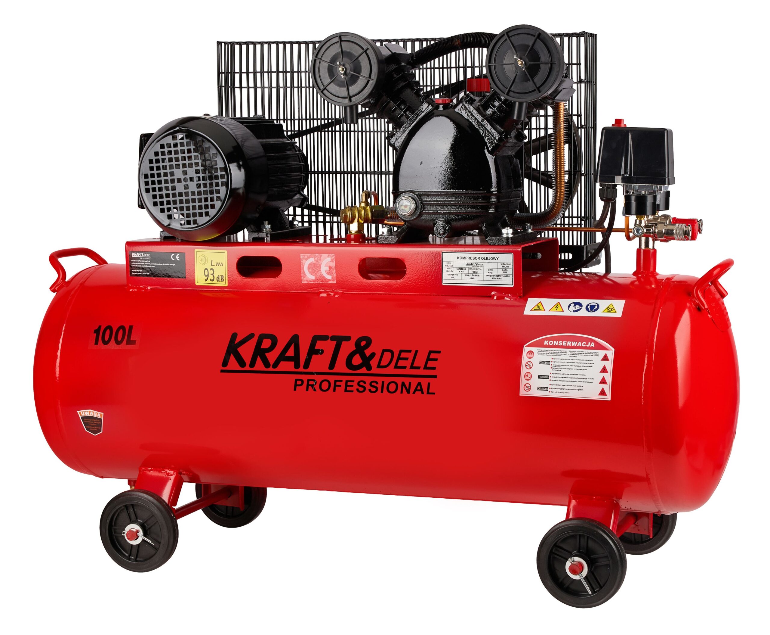 Kompresor Olejowy 100L 400V KD404